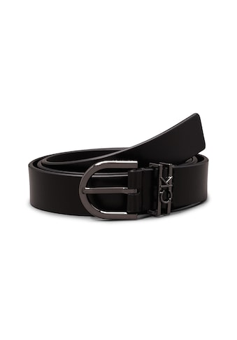 Ledergürtel »CK LOOP RND BUCKLE BELT 2.5CM«, mit Logoprägung