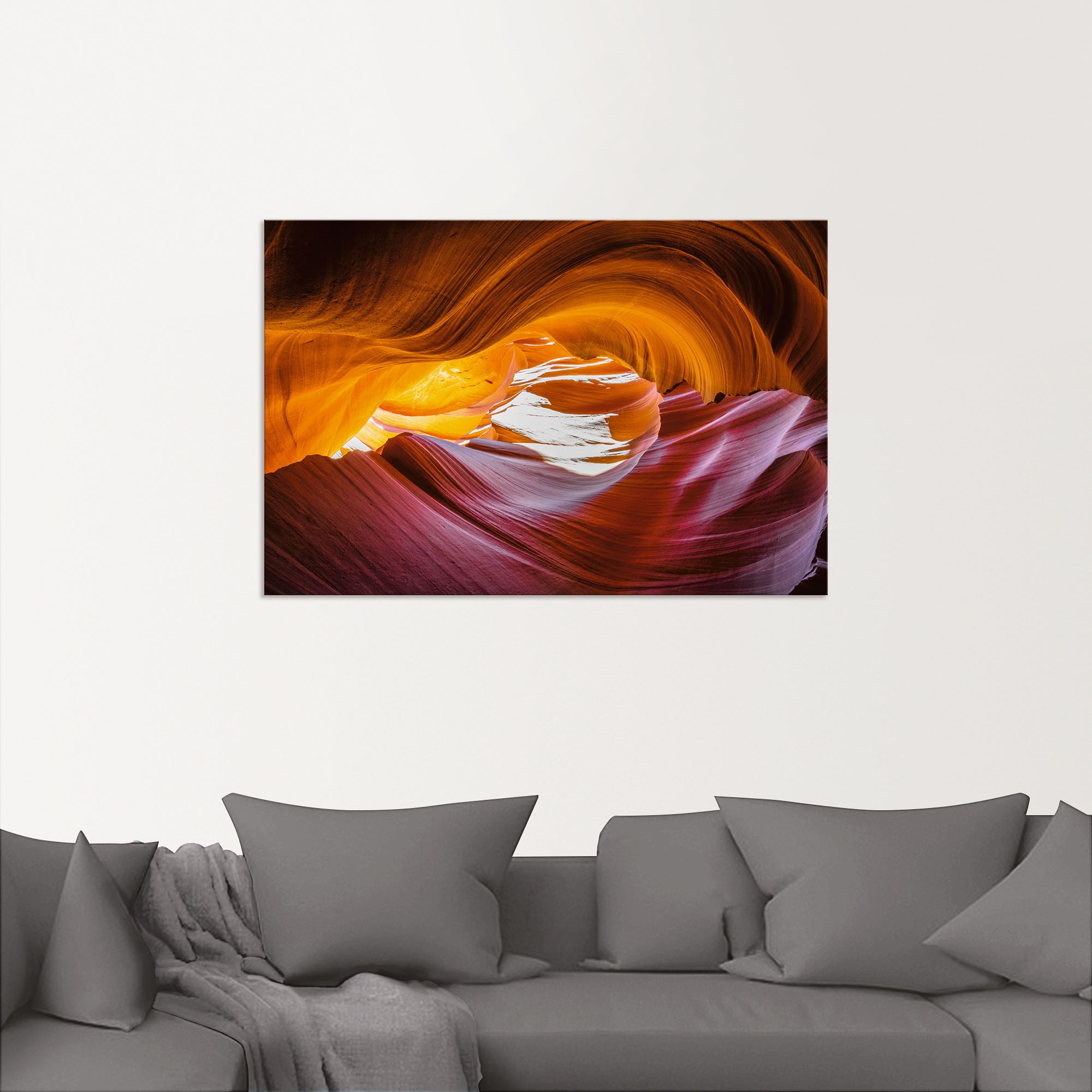 Artland Alu-Dibond-Druck "Antelope Canyon in den USA" Felsen 1 Stk. tlg. fü günstig online kaufen