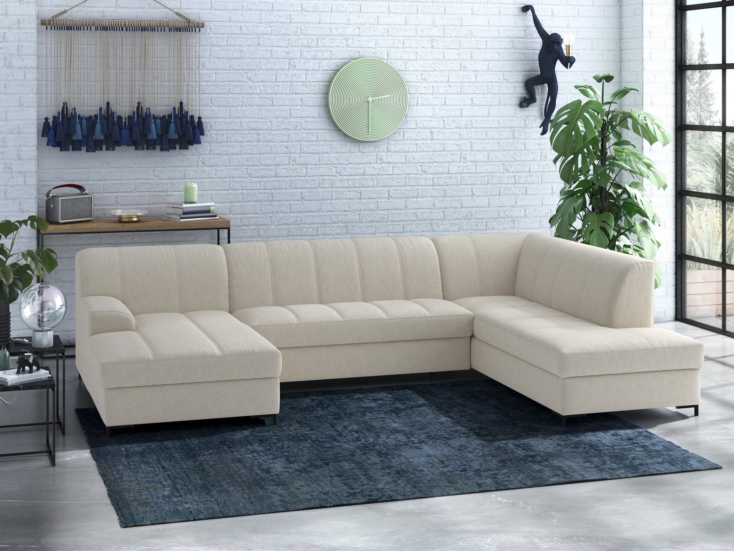 INOSIGN Wohnlandschaft "Balme, moderne Formensprache, zeitloses Design, U-F günstig online kaufen