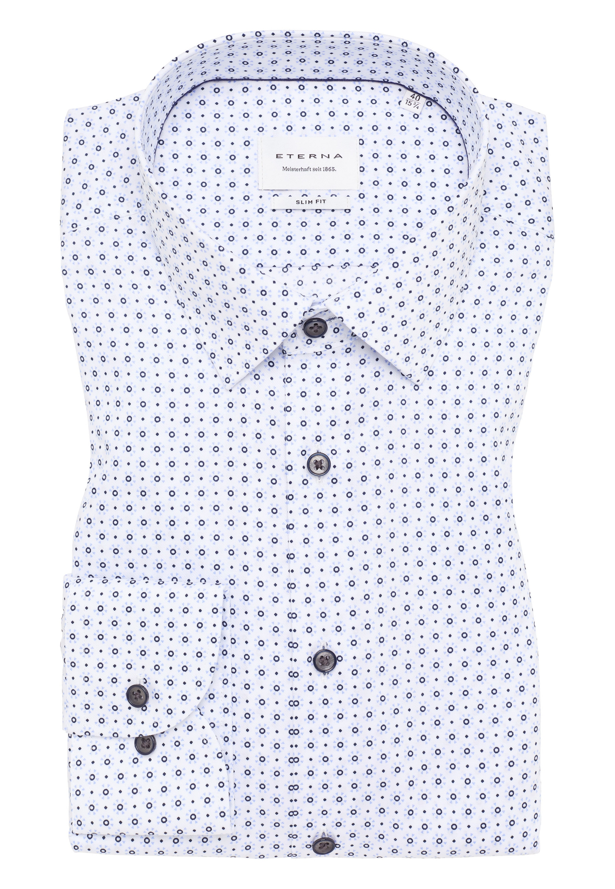 Eterna Langarmhemd »SLIM FIT«, NON IRON (bügelfrei)