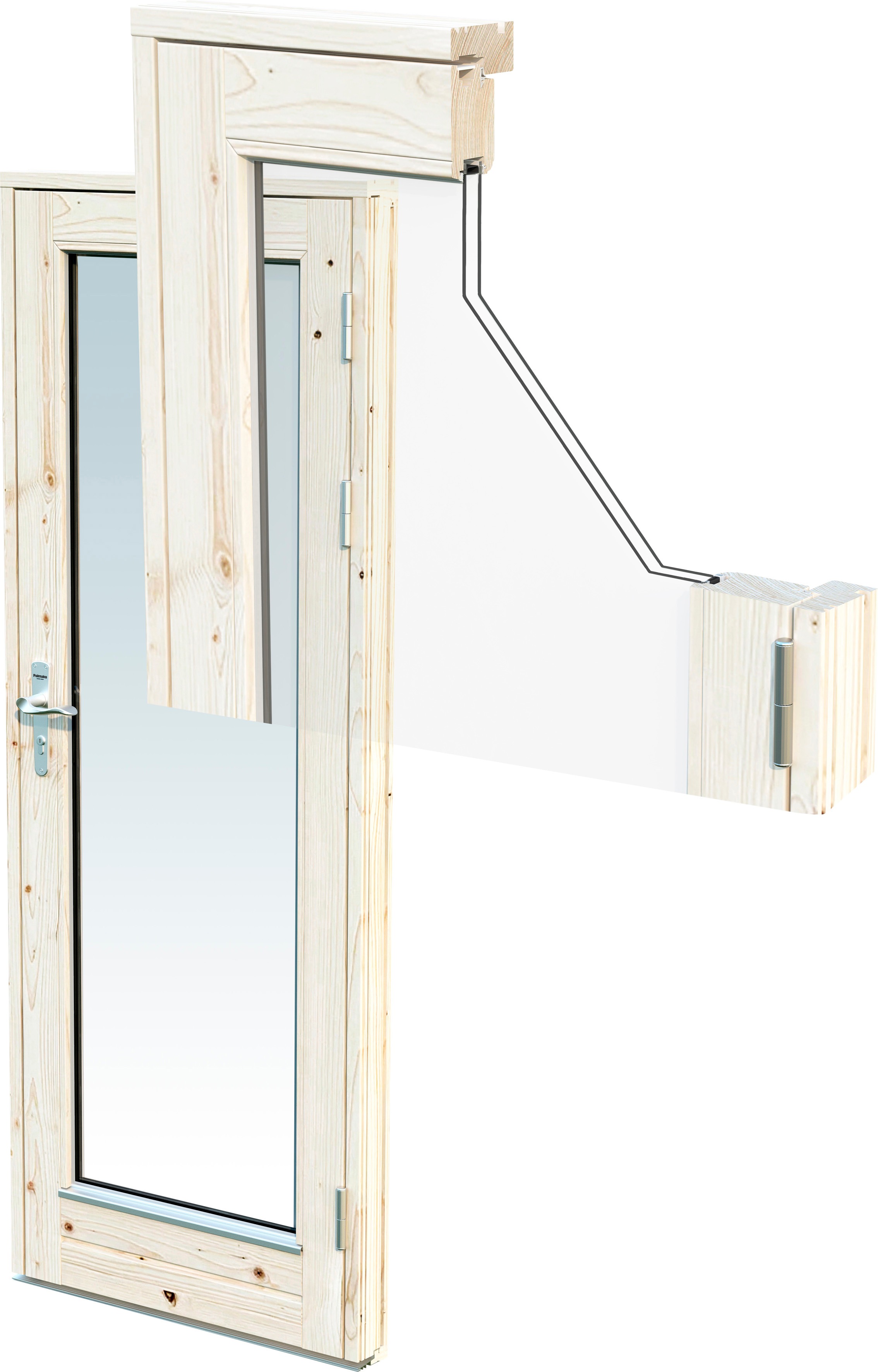 Thumbnail - Palmako Gartenhaus "modern look Haus Grace" inklusive Fußboden