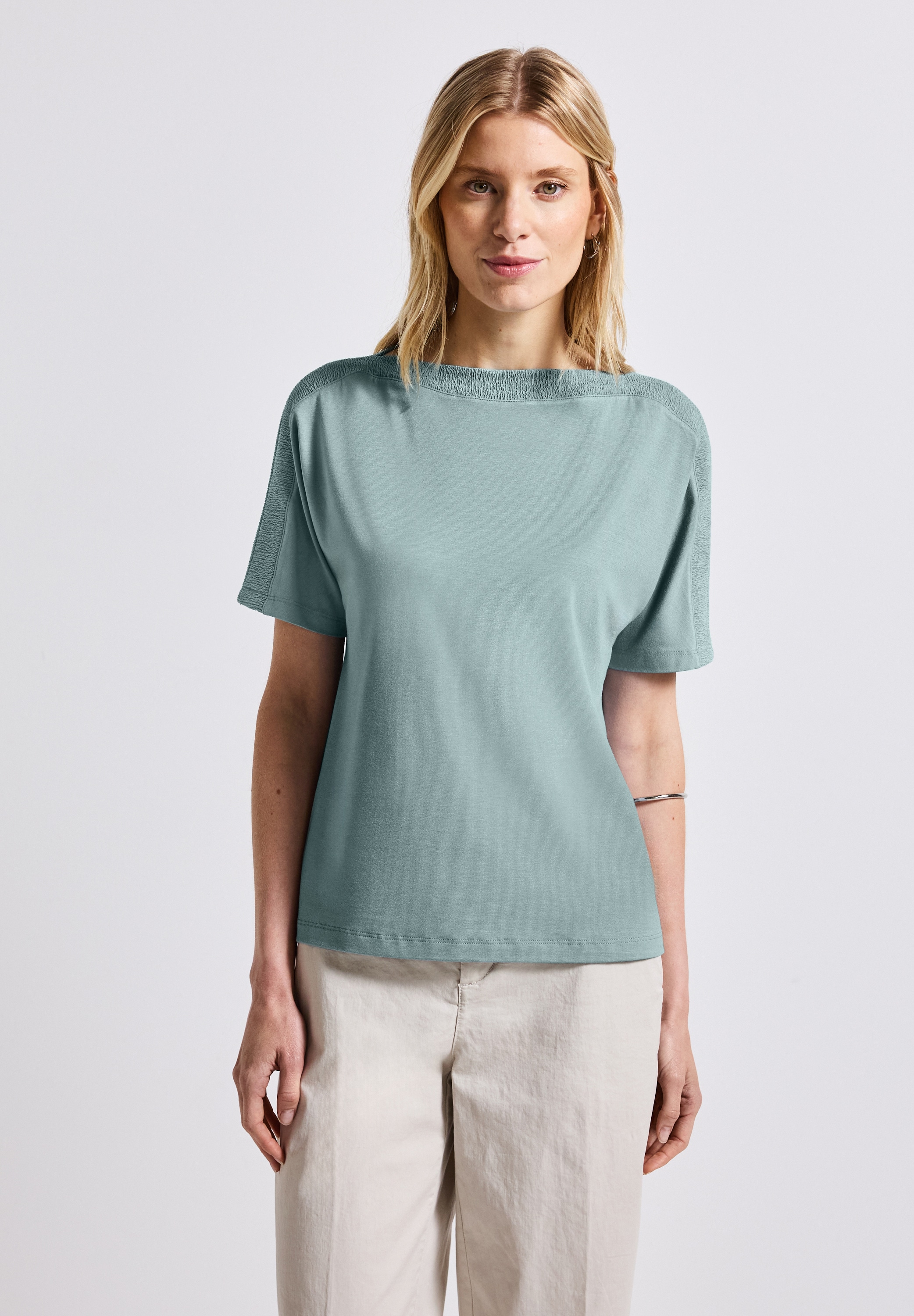 STREET ONE T-Shirt, in Unifarbe günstig online kaufen