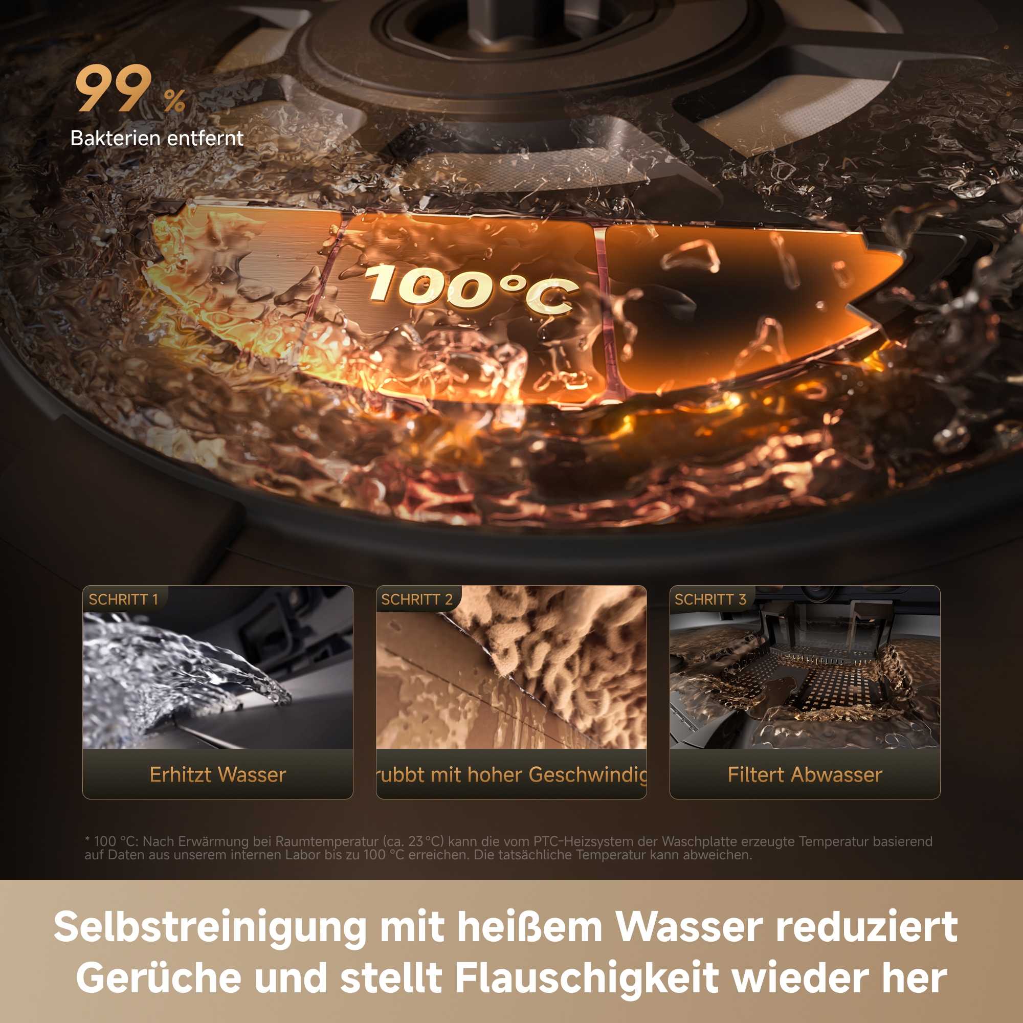 Dreame Saugroboter »X60 Pro Ultra Complete« ausfahrbahre Wisch-Pads, 40°C-Heißwischen, All-in-One-Basisstation