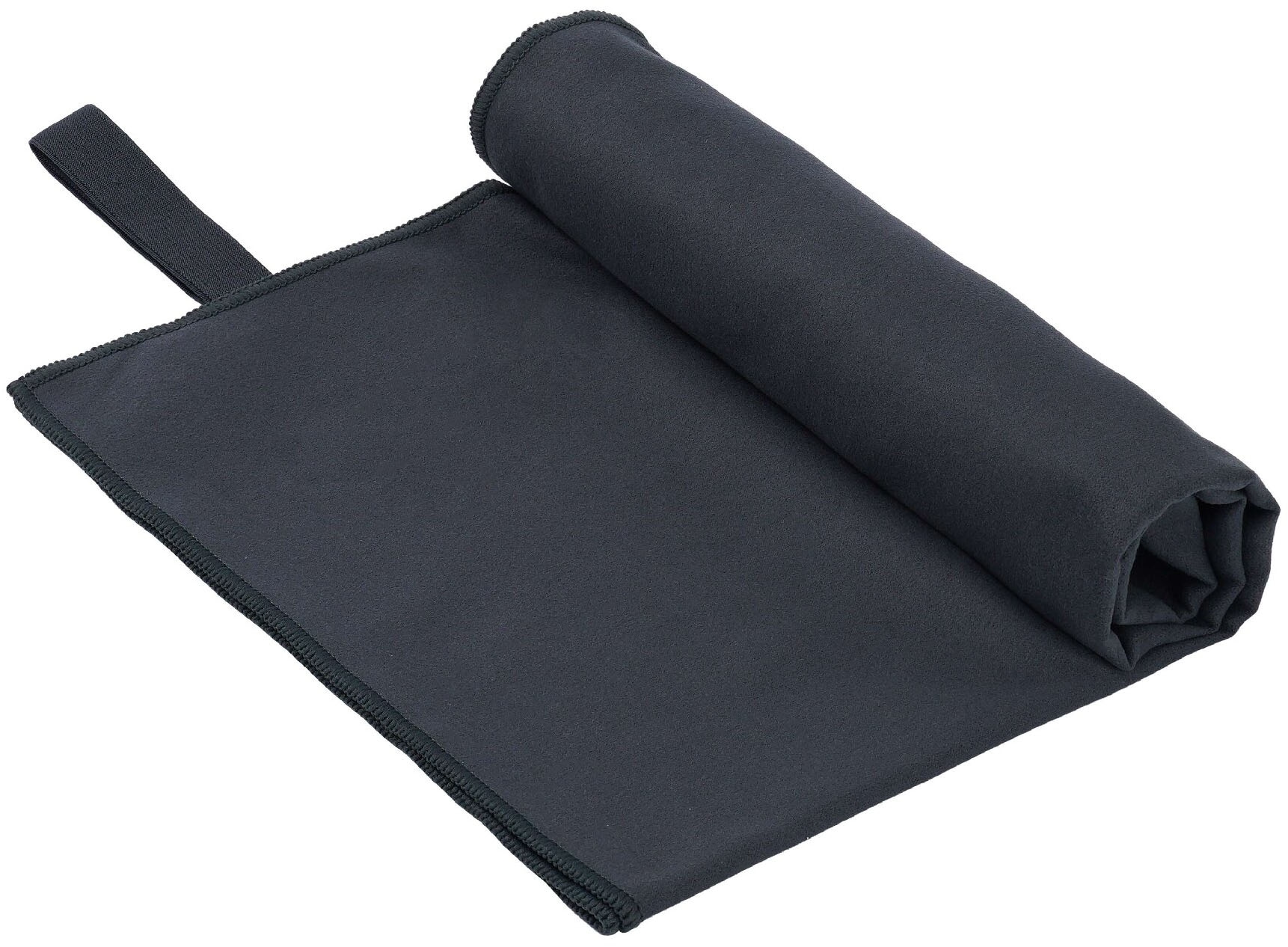 OTTO home Sporthandtuch »Leoa, Serie, 4 Handtücher«, (4 St., 4er Set 70/140), sehr leicht, kompakt, schnelltrocknend, Mikrofaser mit Kontrastnaht