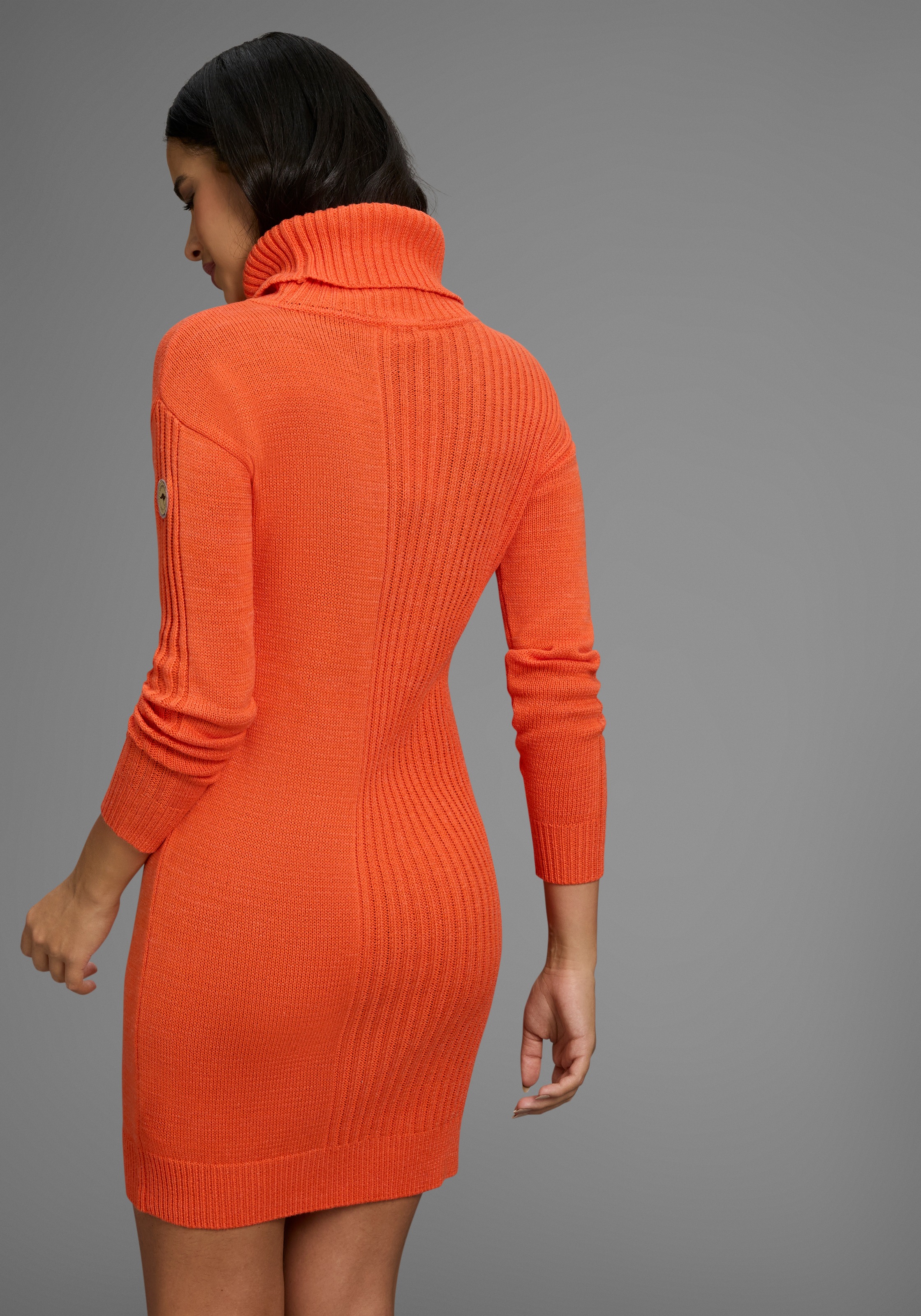 KangaROOS Strickkleid, mit Rollkragen, Glattstrick & Rippstrick günstig online kaufen