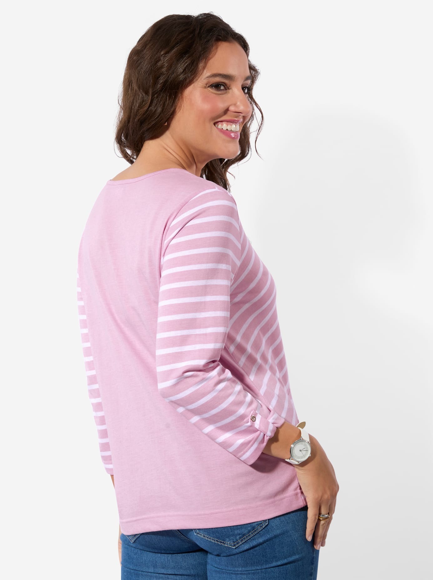 Thumbnail - Casual Looks 3/4-Arm-Shirt "Ringelshirt" 1 tlg.