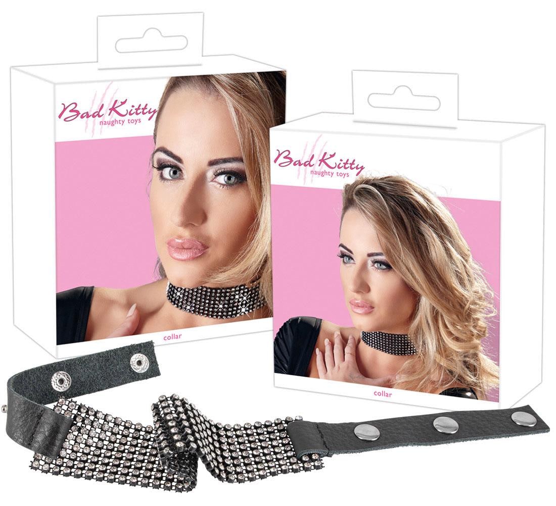 Bad Kitty Erotik-Halsband, mit Strasselementen