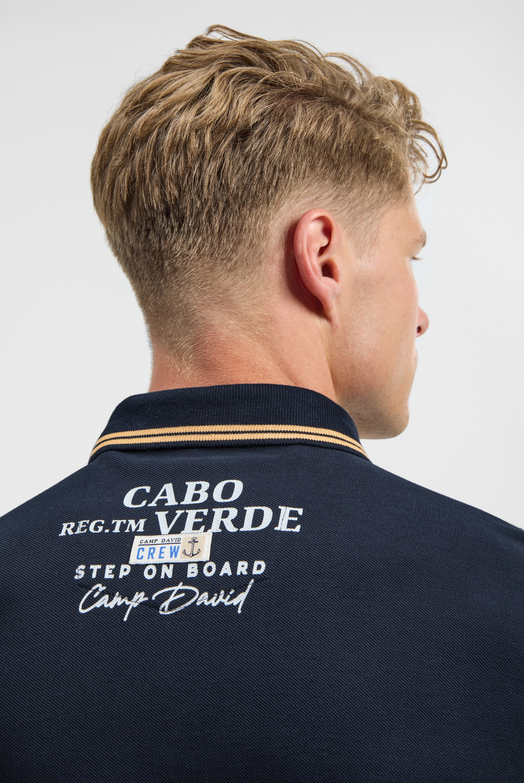 CAMP DAVID Poloshirt mit Seitenschlitze
