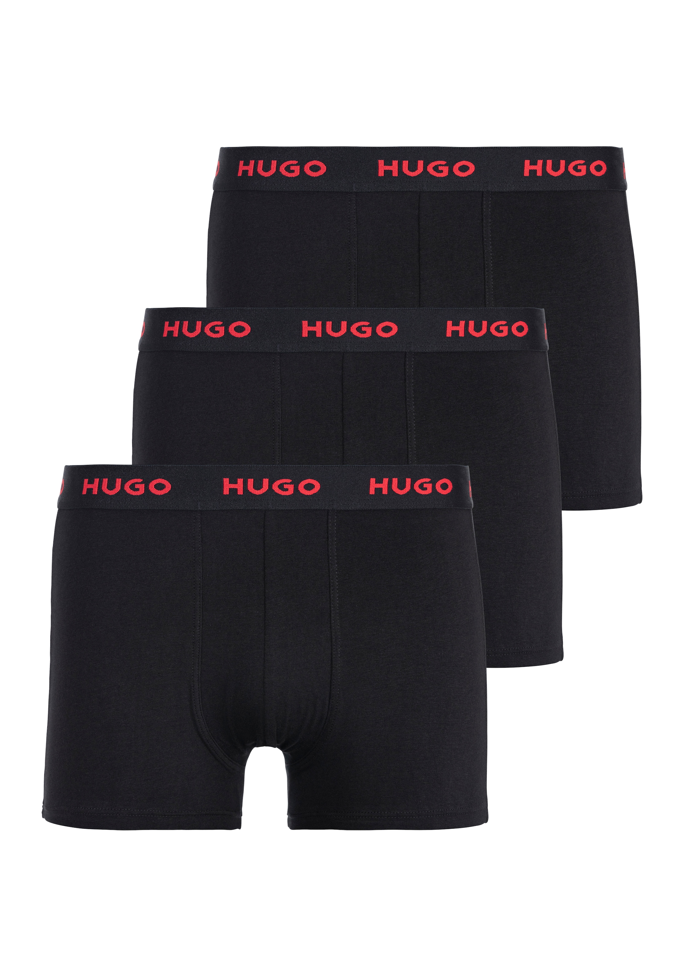 HUGO Underwear Trunk "TRUNK TRIPLET", (Packung, 3 St.), mit Logobund