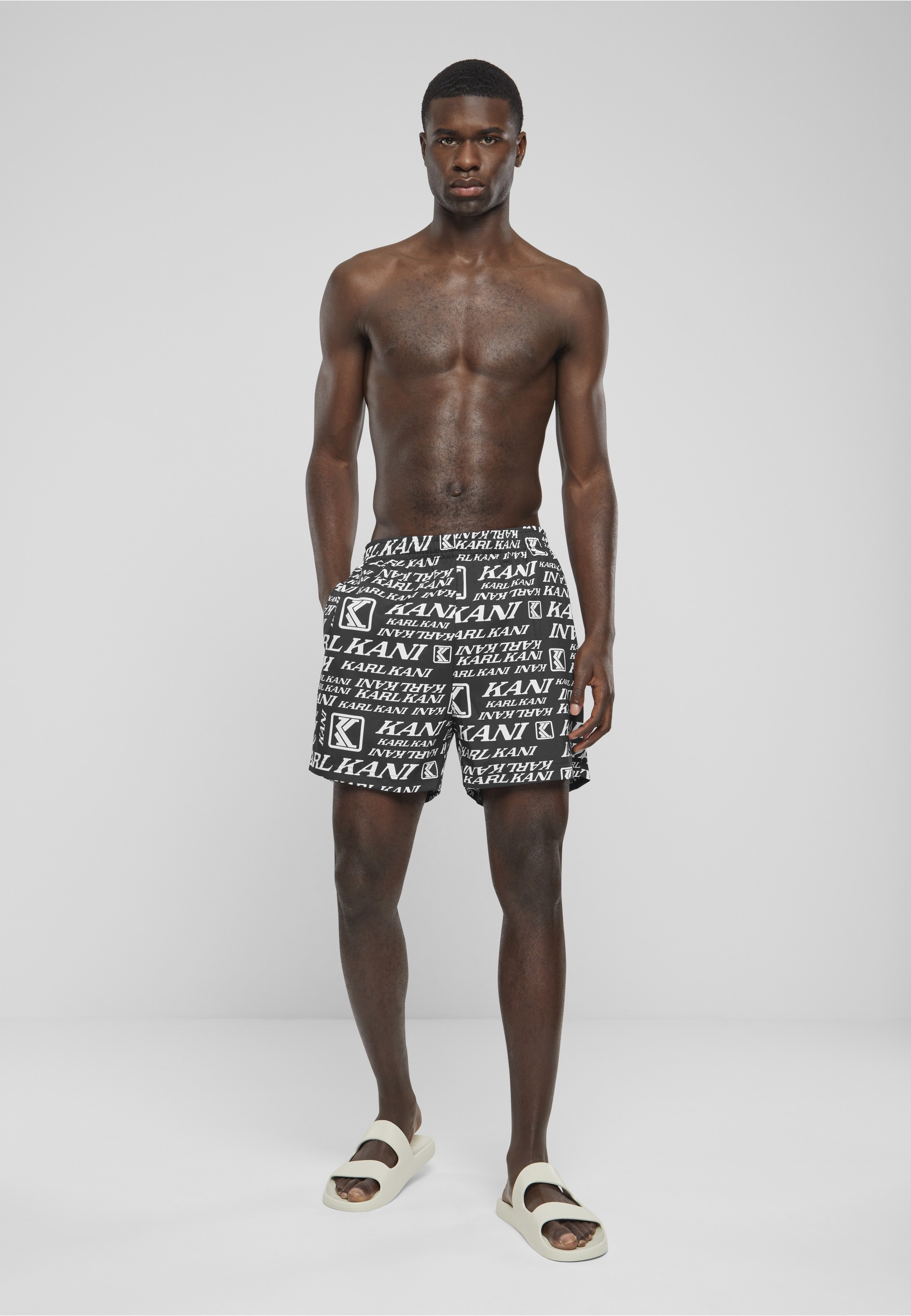 Karl Kani Badeshorts »Karl Kani Herren KM241-055-1 Retro Embro Swim Shorts«