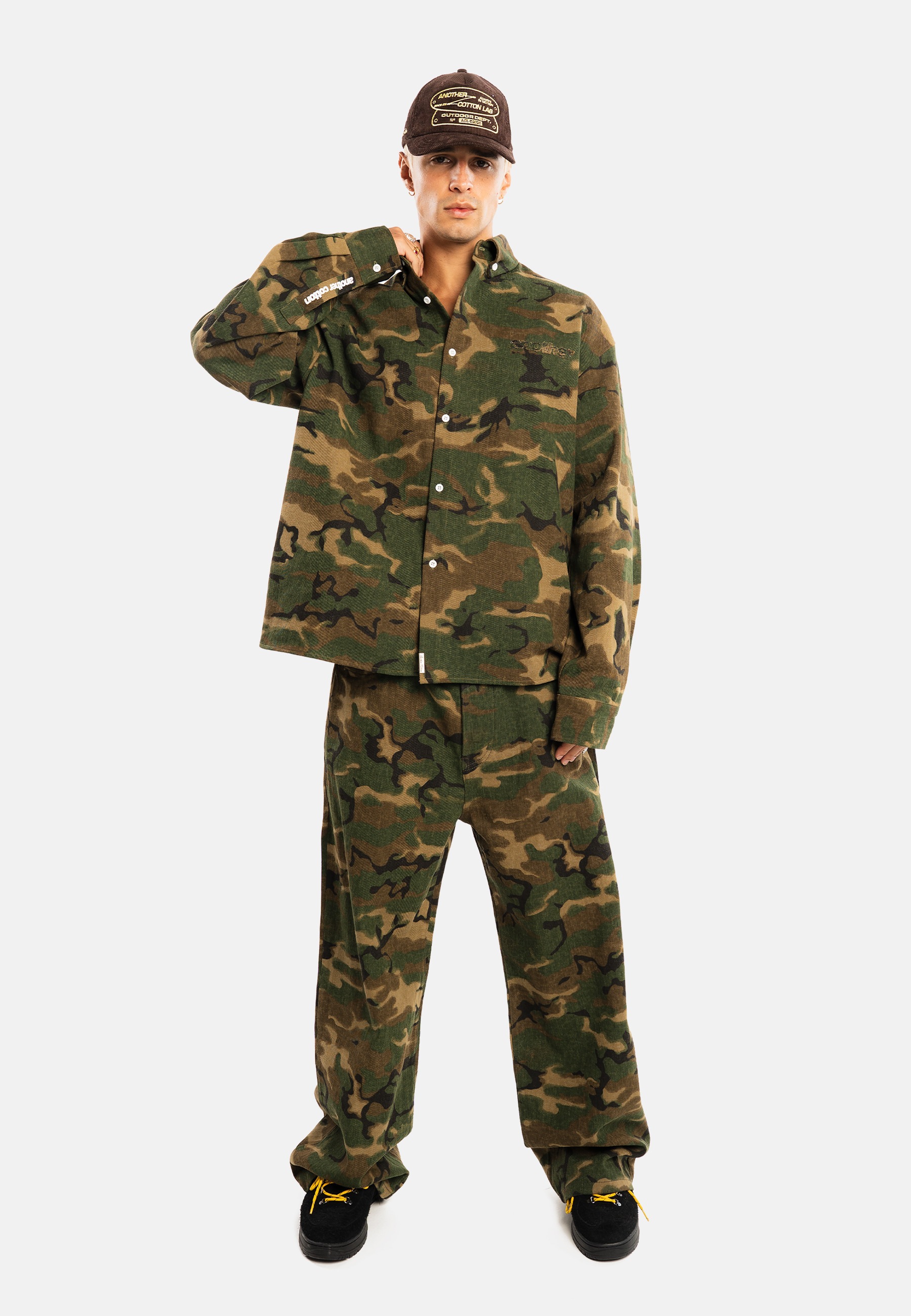Another Cotton Lab Loose-fit-Jeans »Another Cotton Lab Another Camo Pattern Jeans«