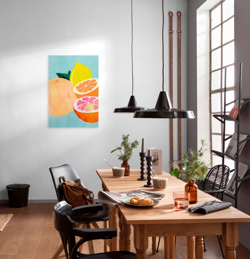 Komar Leinwandbild »Mint and Lemonade - Größe 40 x 60 cm«, Natur, (1 St.), Keilrahmenbild mi Echtholzrahmen