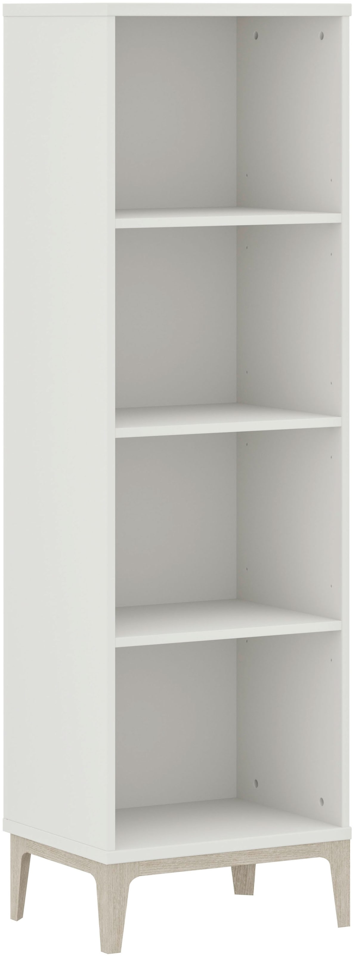 PAIDI Standregal "CUTIE LEA in Weiß mit 4 Fächern, offenes Regal" B/H/T ca. 48/160/38cm, Off-White, praktischer Stauraum für jeden Raum – übersichtlich & funktional