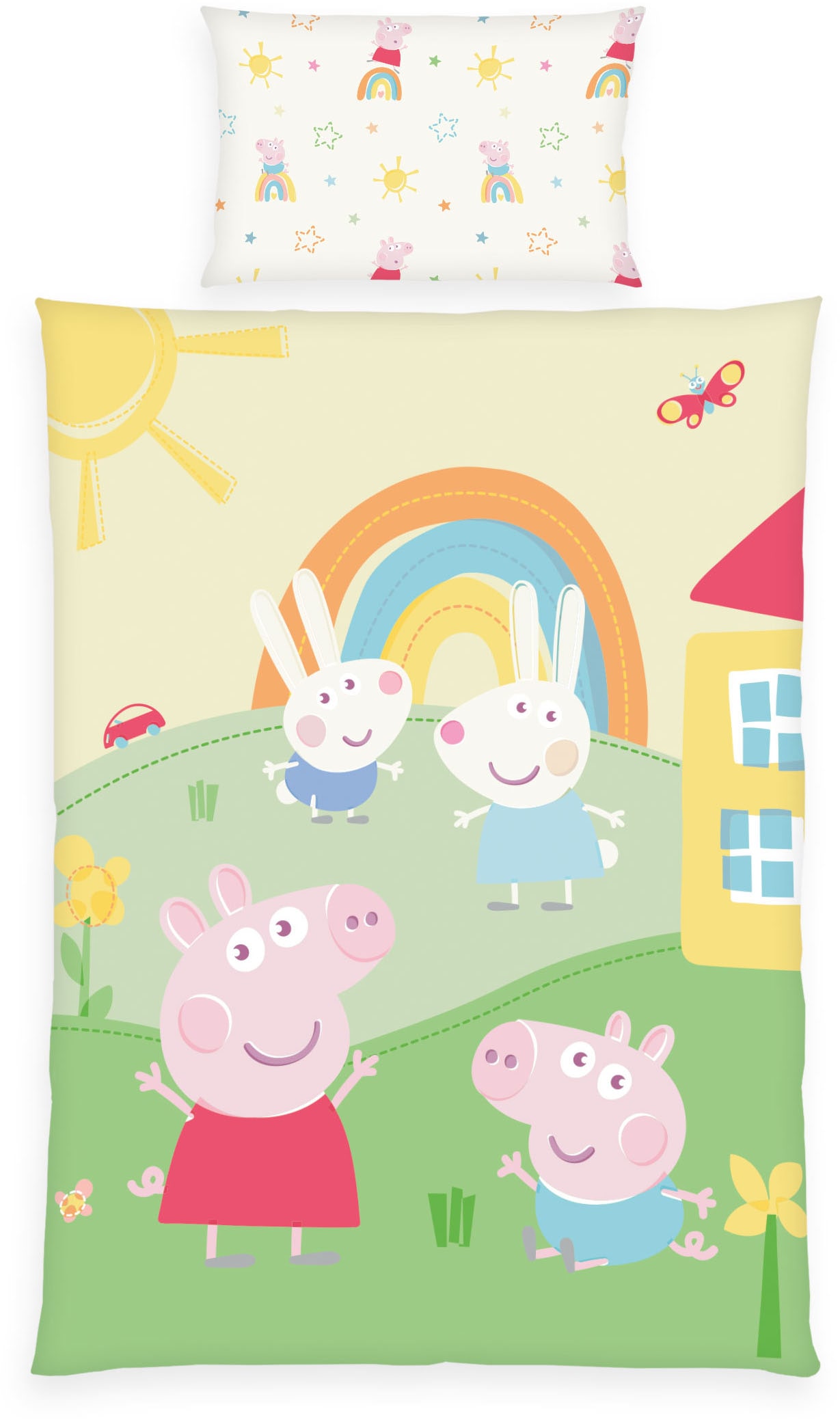 Baby Best Babybettwäsche "Peppa Pig" 2 Stk. tlg. Wendebettwäsche günstig online kaufen