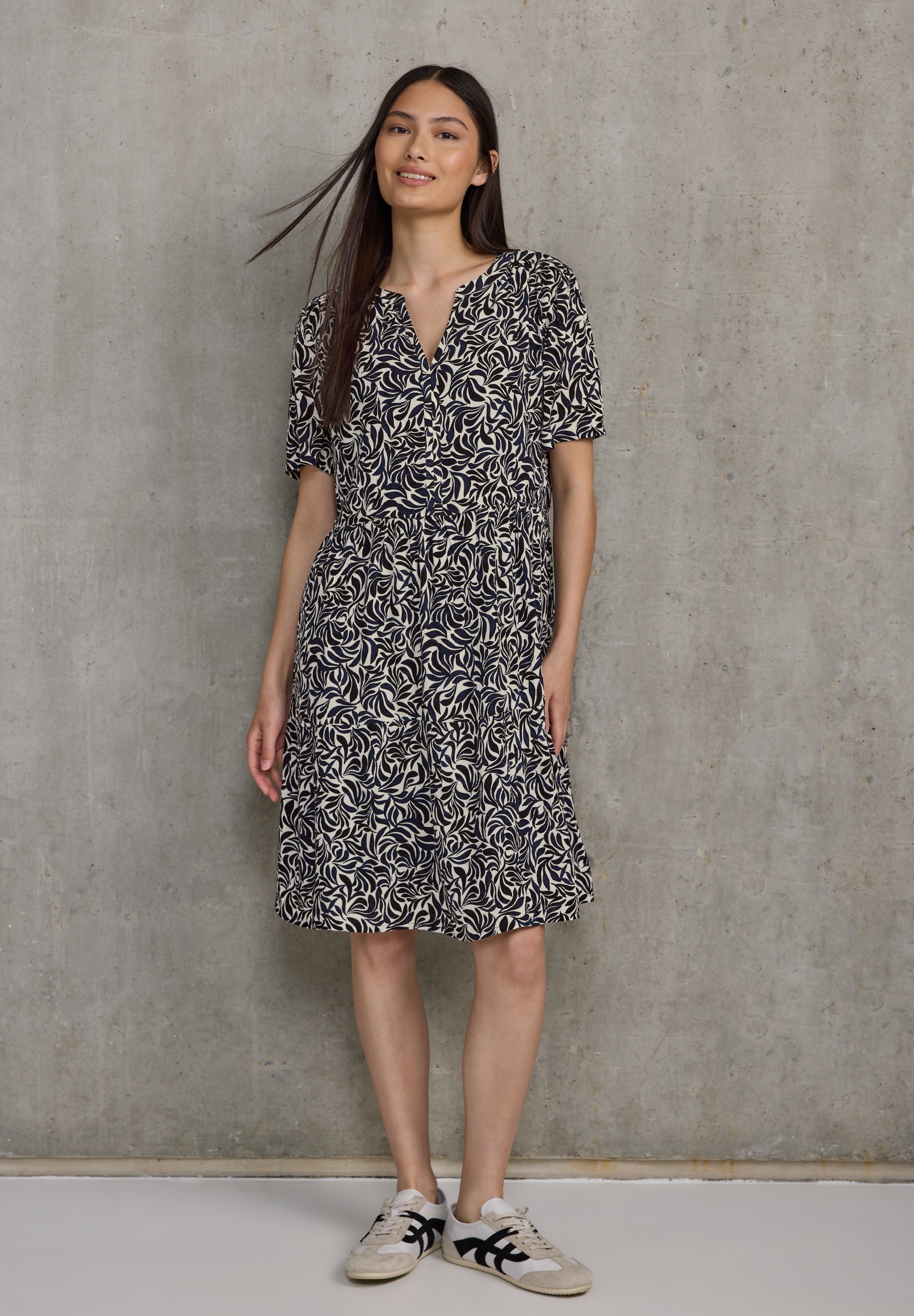 STREET ONE STUDIO Tunikakleid Ohne Taschen mit Volant