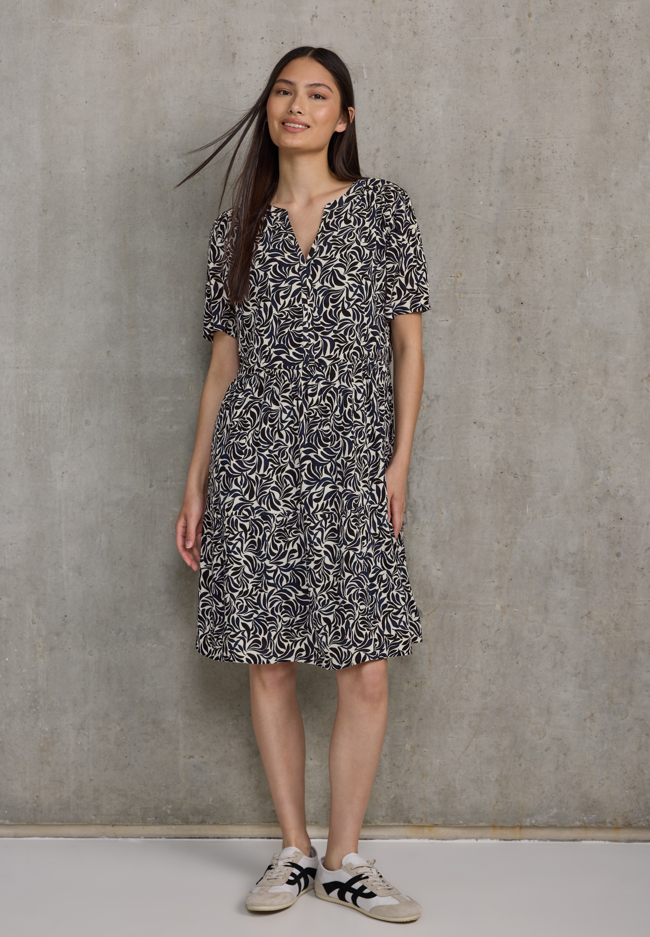 STREET ONE STUDIO Tunikakleid Ohne Taschen mit Volant günstig online kaufen