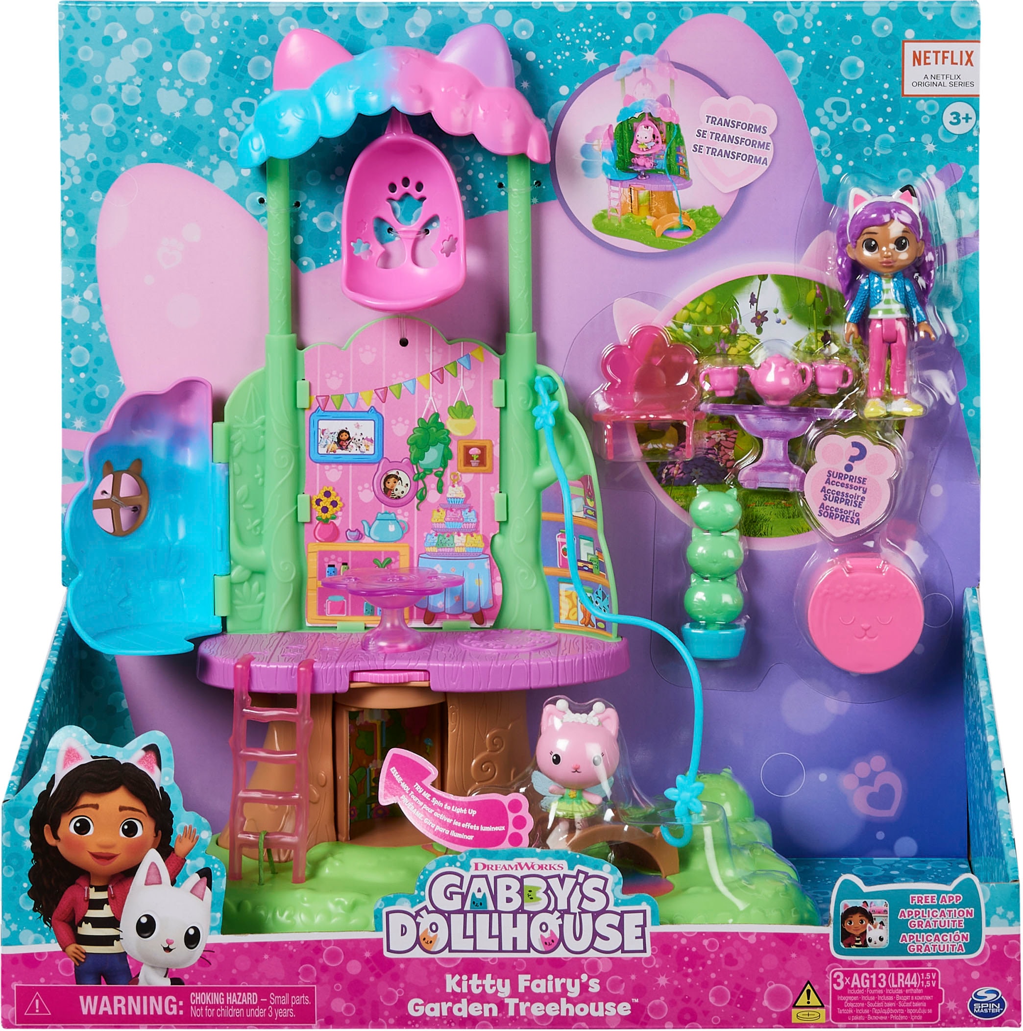 Spin Master Spielwelt »Gabby's Dollhouse – Kitty Fairy's Garten Spielset«