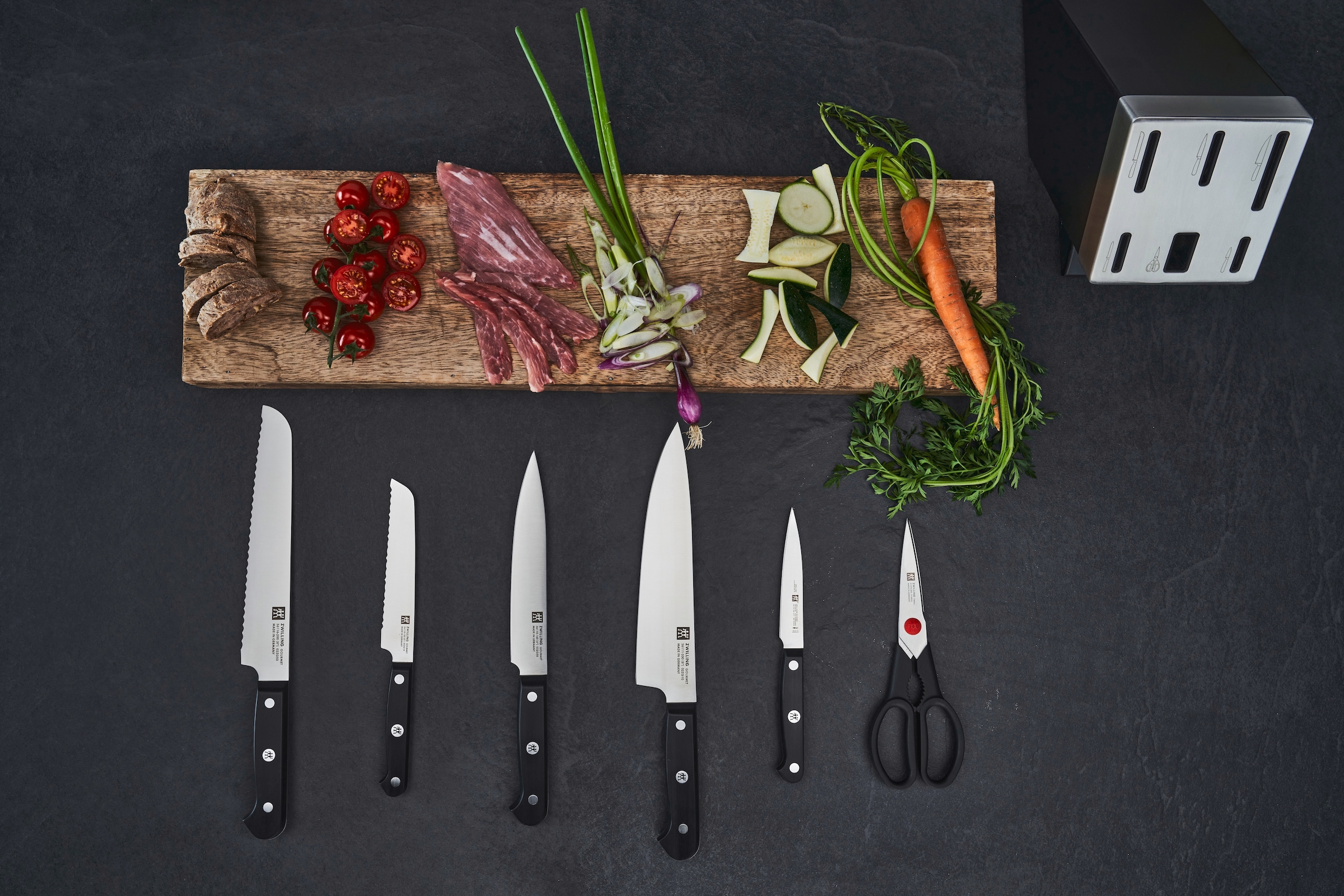 Zwilling Messerblock »Gourmet«, 7 tlg., selbstschärfend