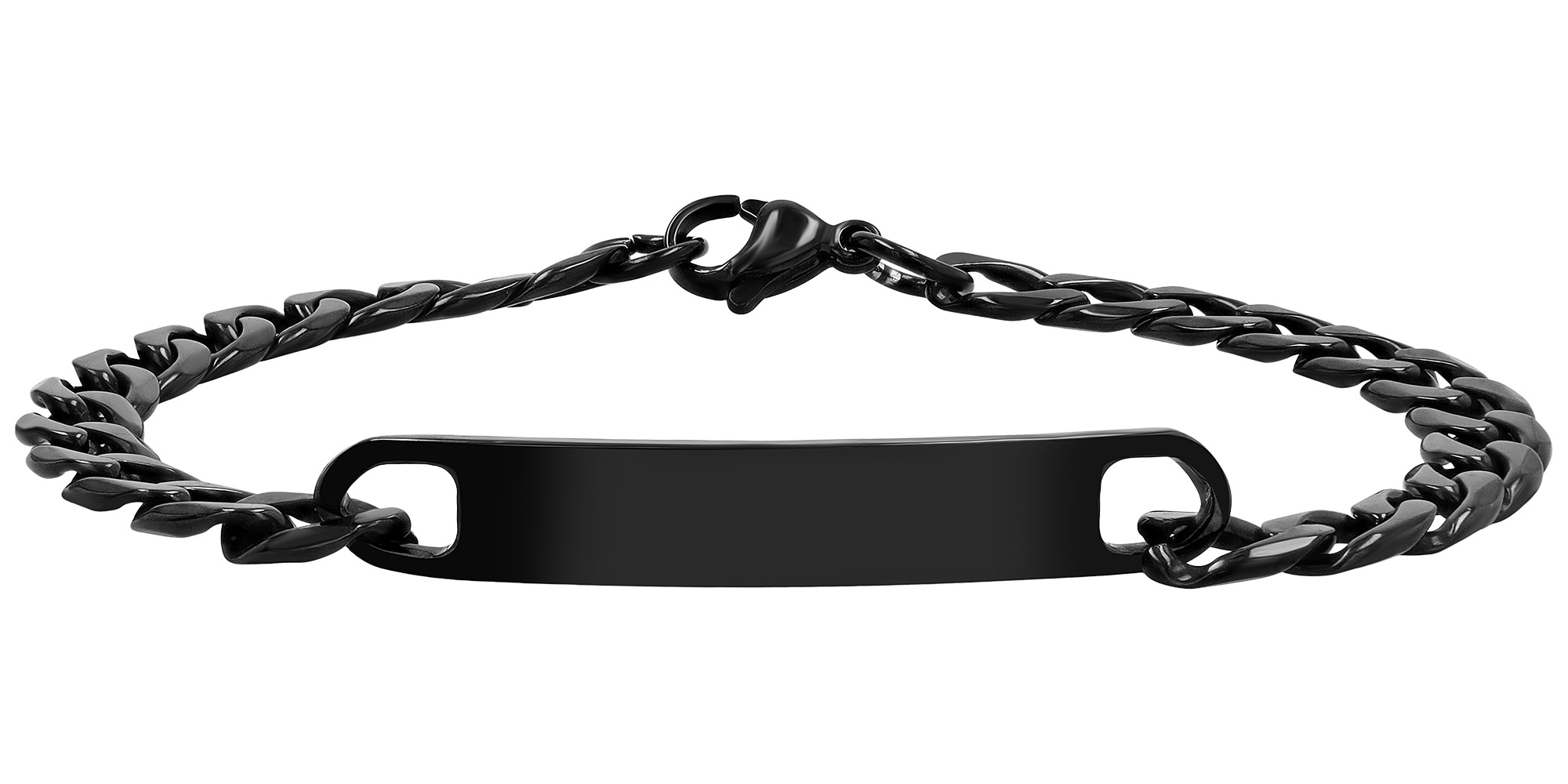 Adelia´s Armband »Unisex Armband – Panzerarmband aus Edelstahl 19 cm« Geschenkidee: zeitlos und vielseitig