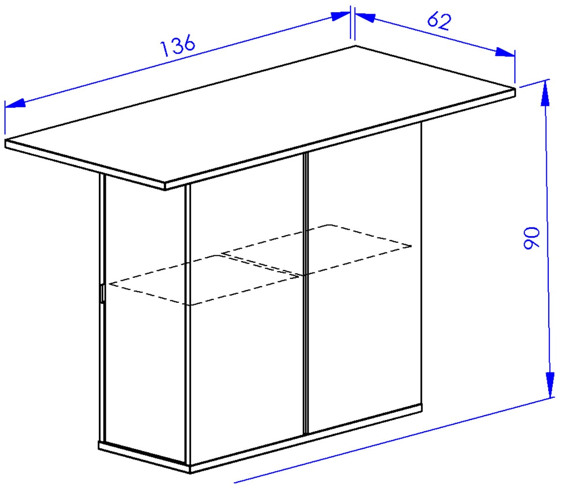 Gami Küchentisch »Boreal« Eine praktische Kücheninsel mit Stauraum