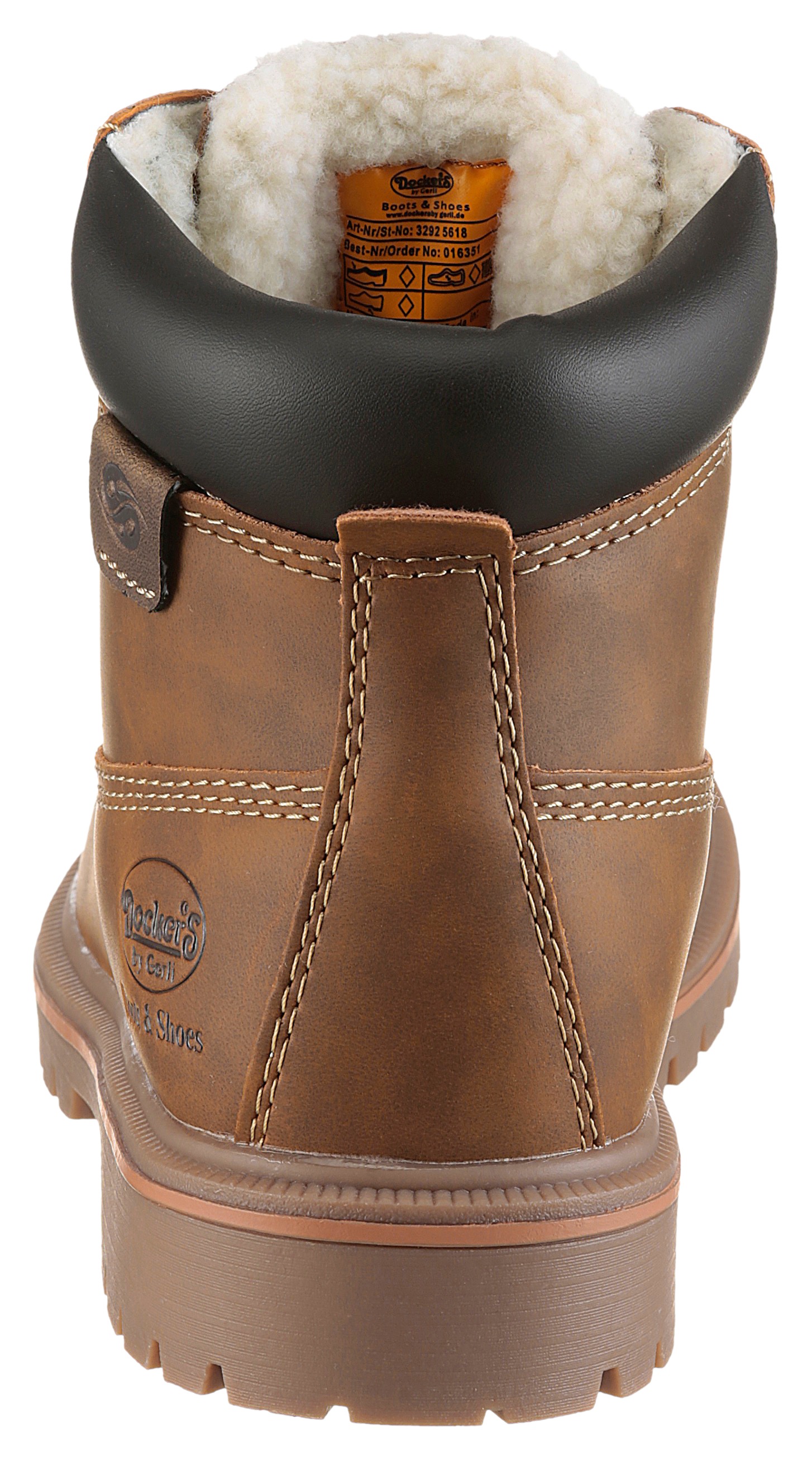 Dockers by Gerli Schnürboots Worker Boots, Schnürboots mit Schaftrandpolste günstig online kaufen