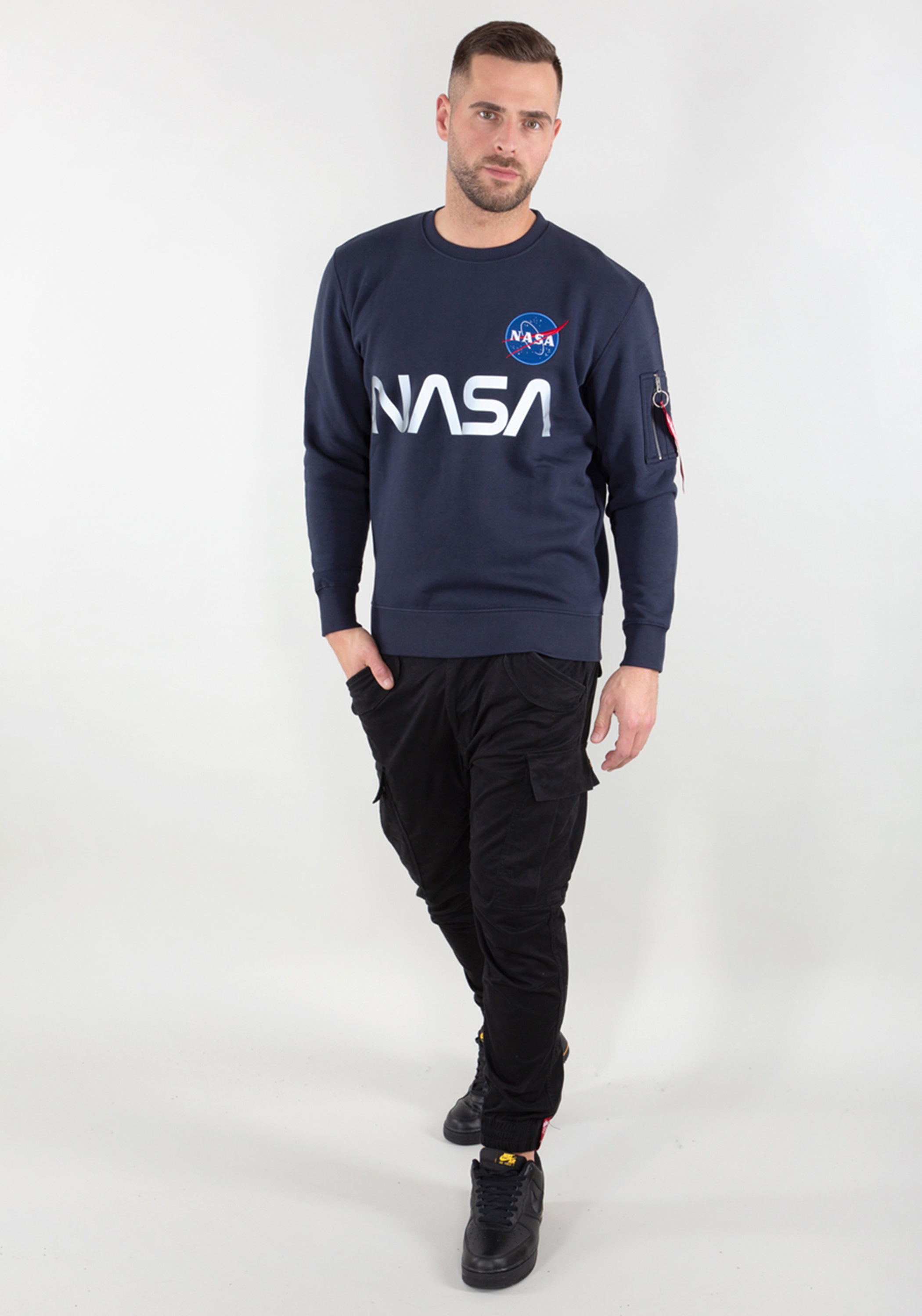 Thumbnail - Alpha Industries Sweater "Alpha Industries Men - Sweatshirts NASA Reflective Sweatshirt"