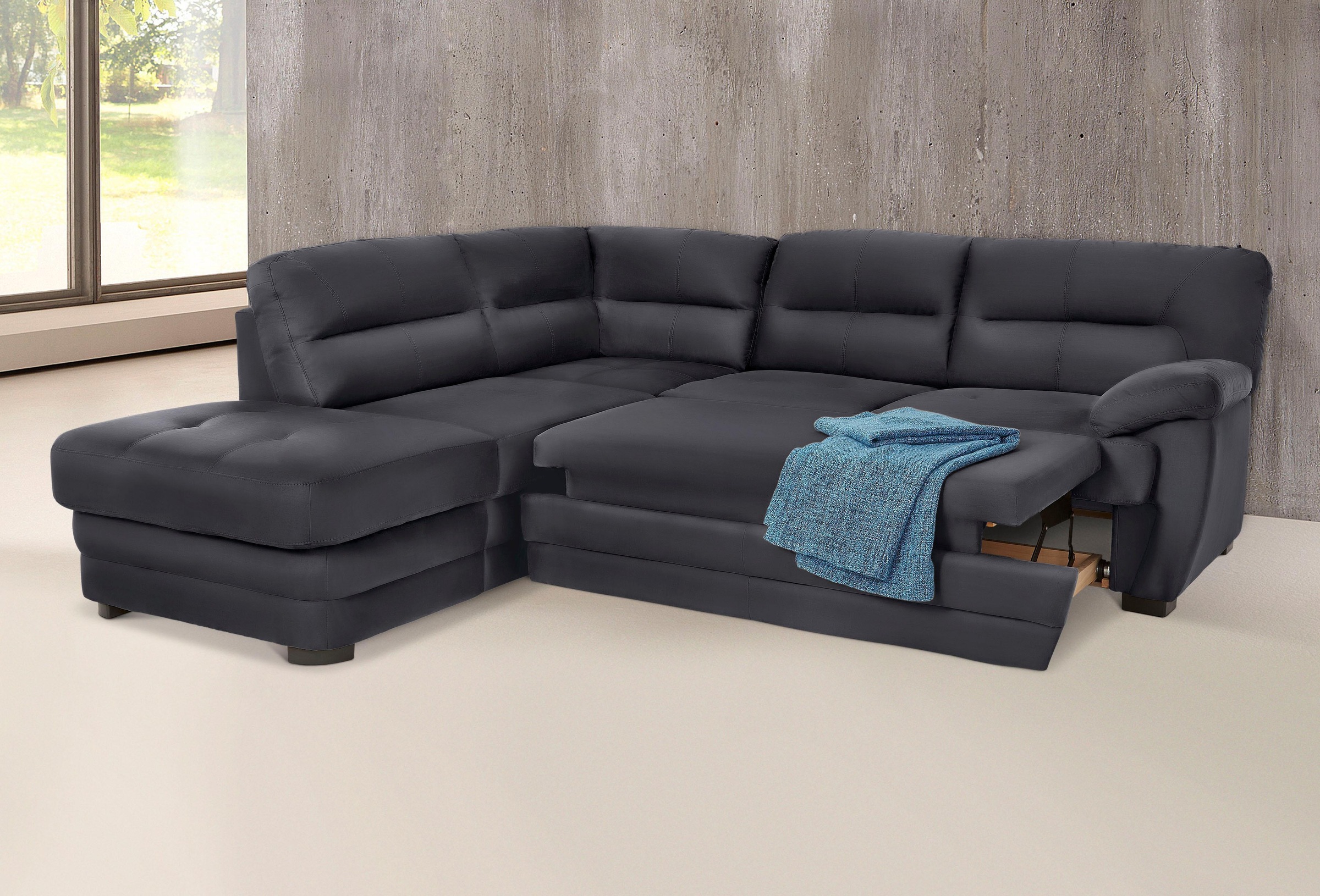 COTTA Ecksofa »Royale L-Form«, wahlweise mit Bettfunktion