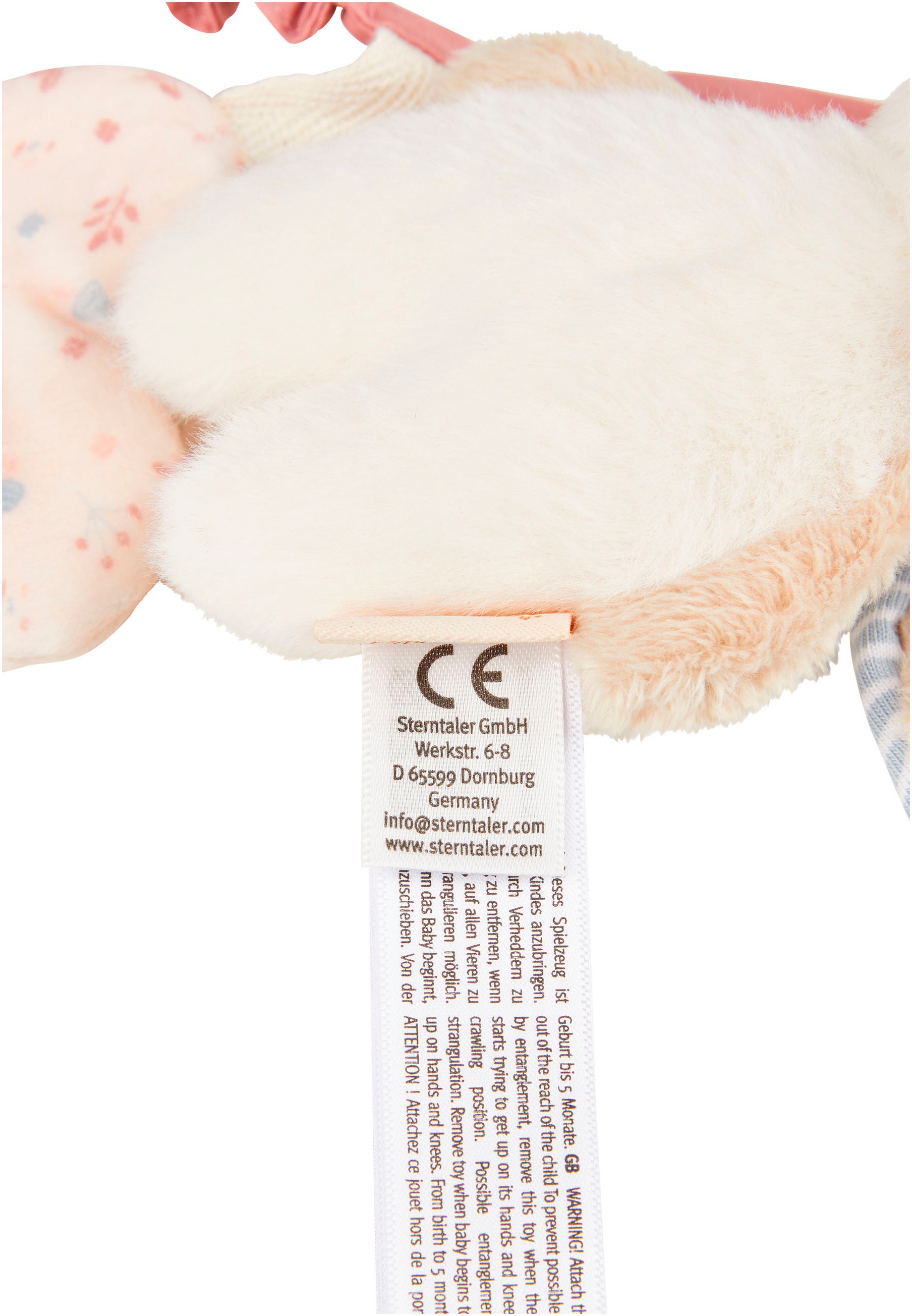 Sterntaler® Kinderwagenkette »Kinderwagenkette Hase Hanni« mit Spiegel und Rassel