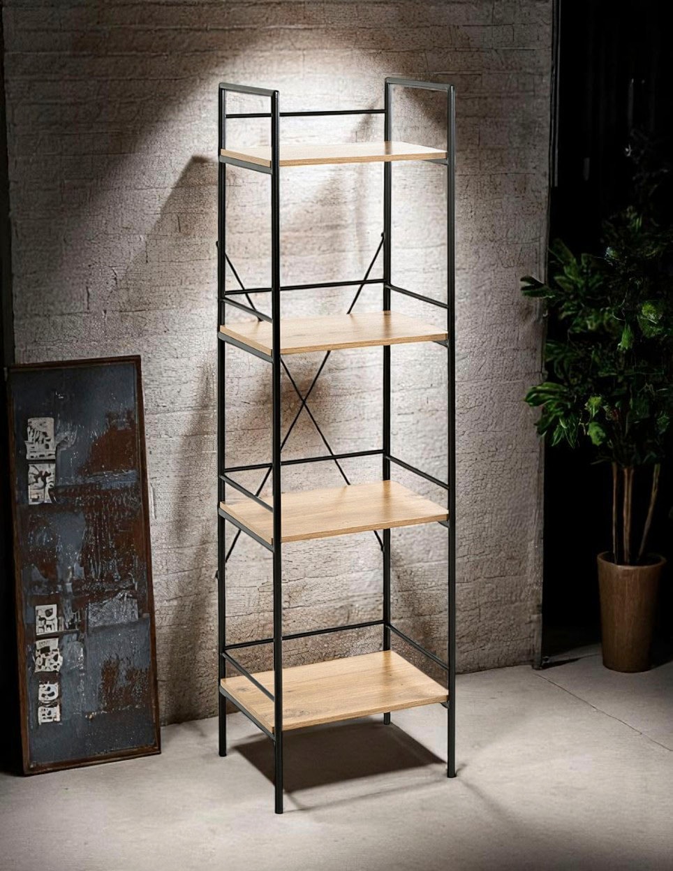HAKU Regal »Aufbewahrungsregal, Dekoregal, Standregal« 1 Stk. tlg. rechteckig - aus MDF Braun - B/T/H 34/27/130 cm