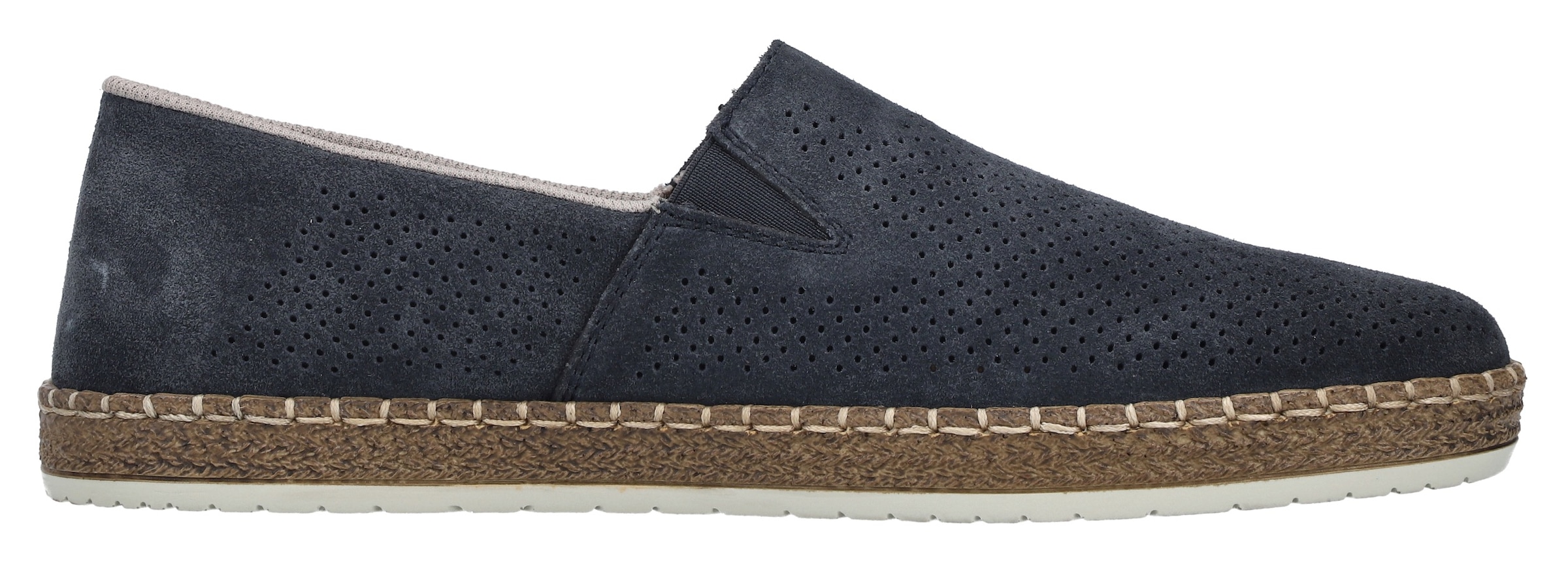 Rieker Slipper, Schlupfschuh, Casual-Slipper, Mokassin mit Perforation
