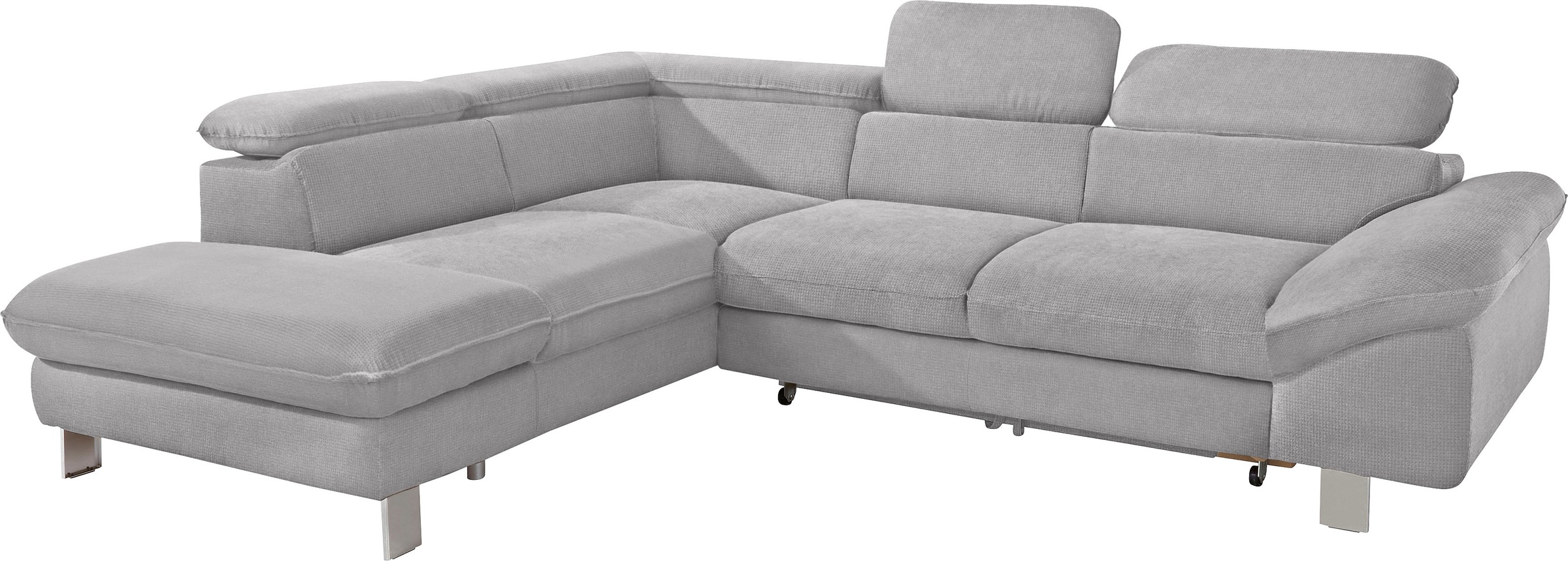 COTTA Polstergarnitur »Driver«, (Set, 2 tlg.), bestehend aus Ecksofa und Hocker, mit Kopfteilverstellung