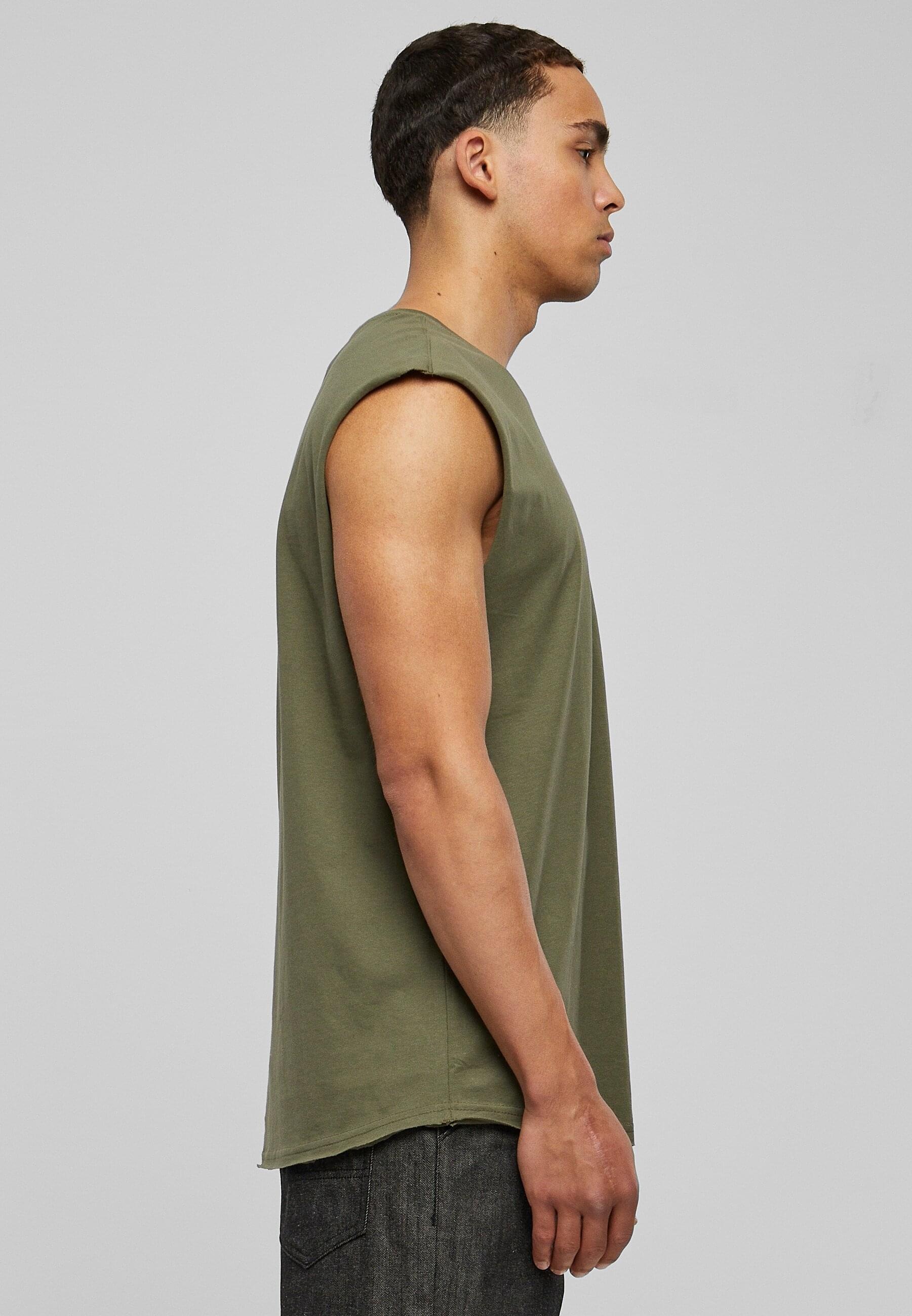 URBAN CLASSICS T-Shirt »Urban Classics Herren Open Edge Sleeveless Tee«, (1 tlg.)