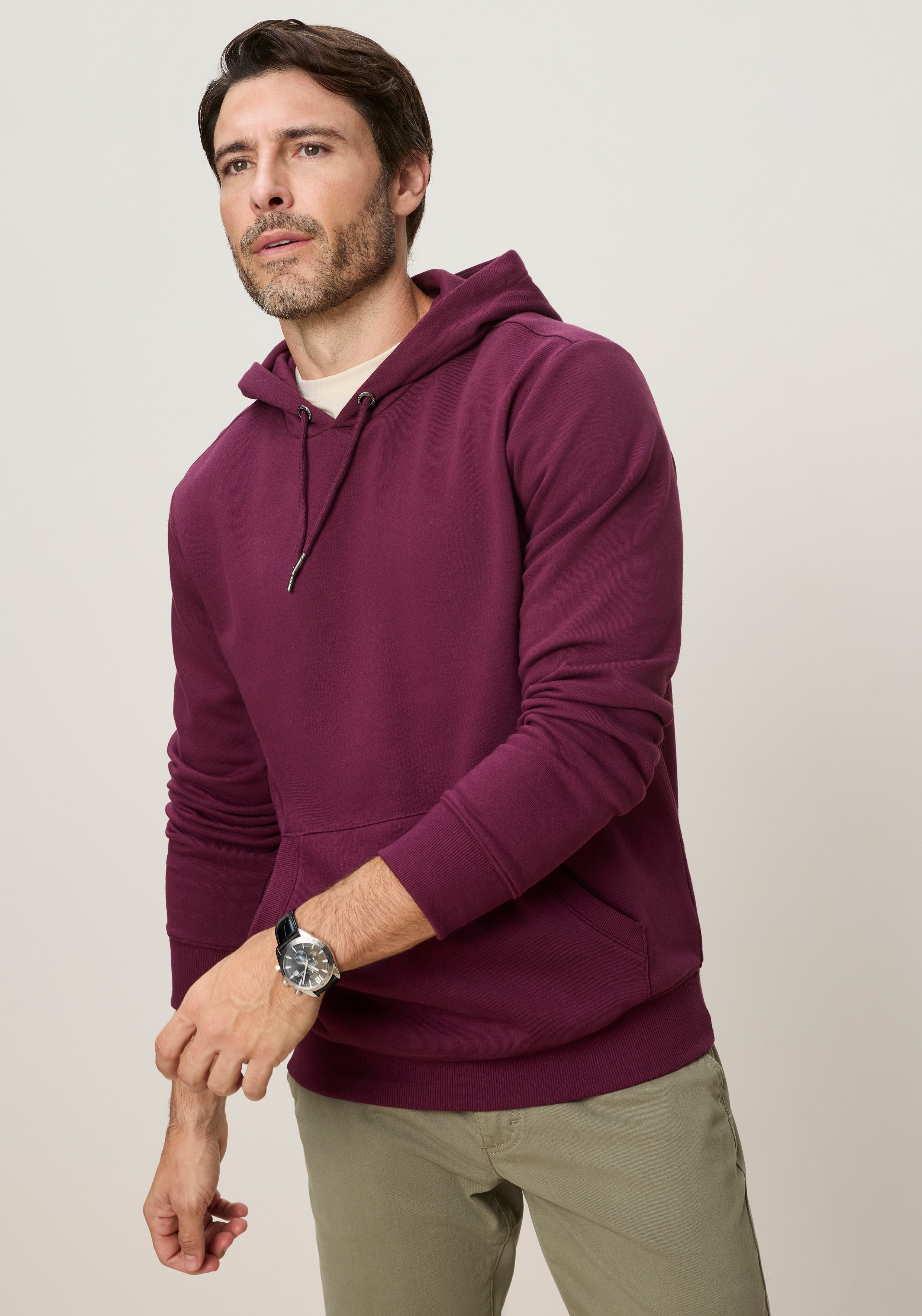 Mans World Kapuzensweatshirt, mit Kängurutasche, auch in größeren Größen