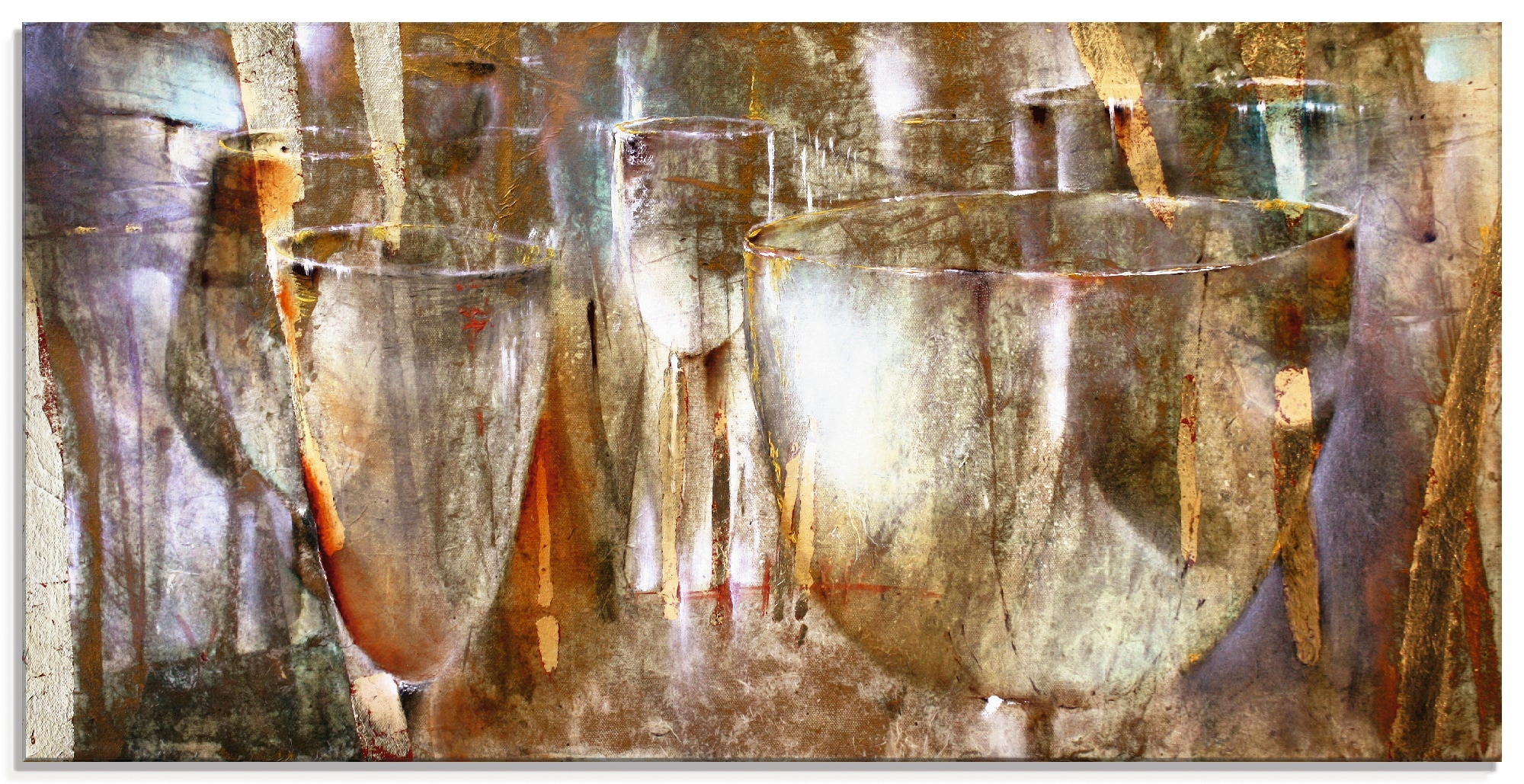 Artland Glasbild "Lichtspiel", Getränke, (1 St.), in verschiedenen Größen