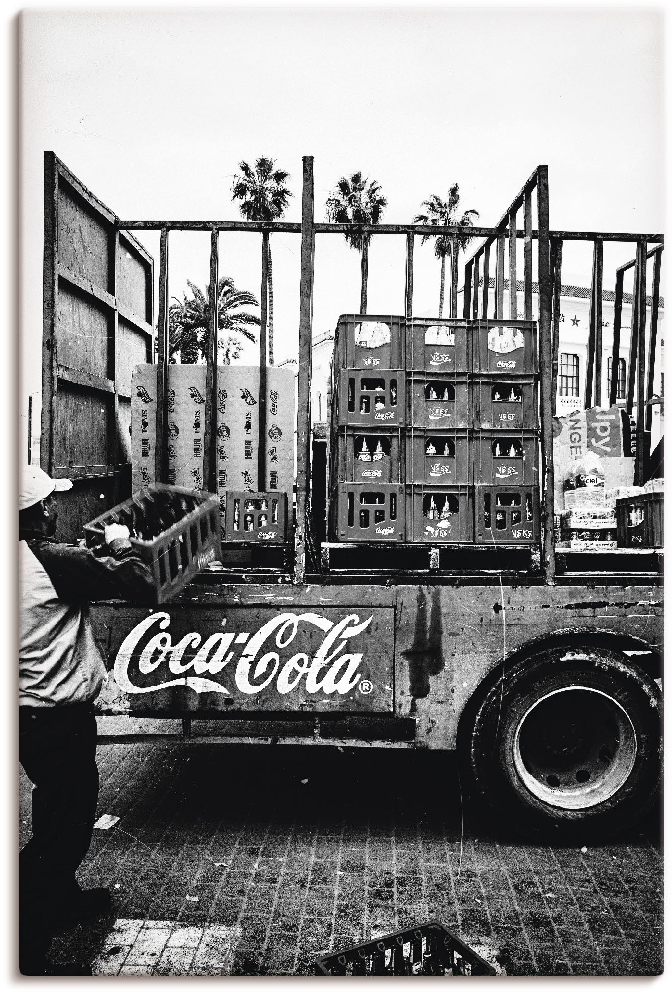 Artland Wandbild "CocaCola-LKW in El Jadida - Marokko" Auto 1 Stk. tlg. als günstig online kaufen