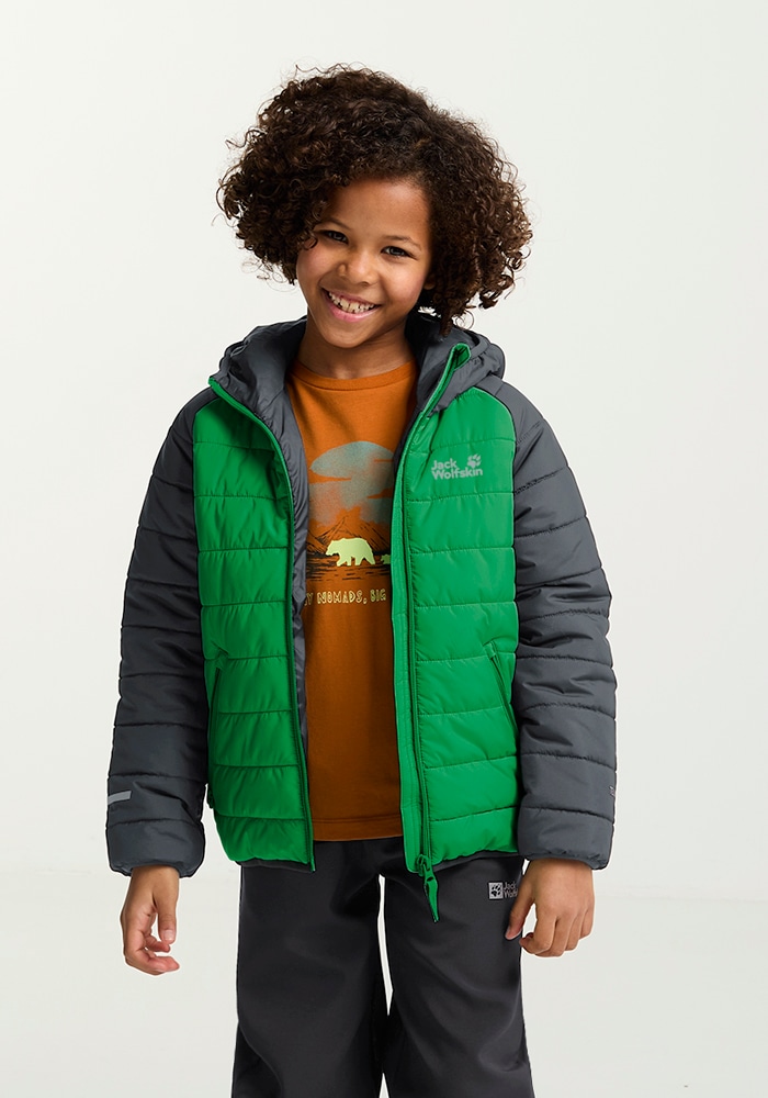 Jack Wolfskin Outdoorjacke »ZENON JKT KIDS«, mit Kapuze