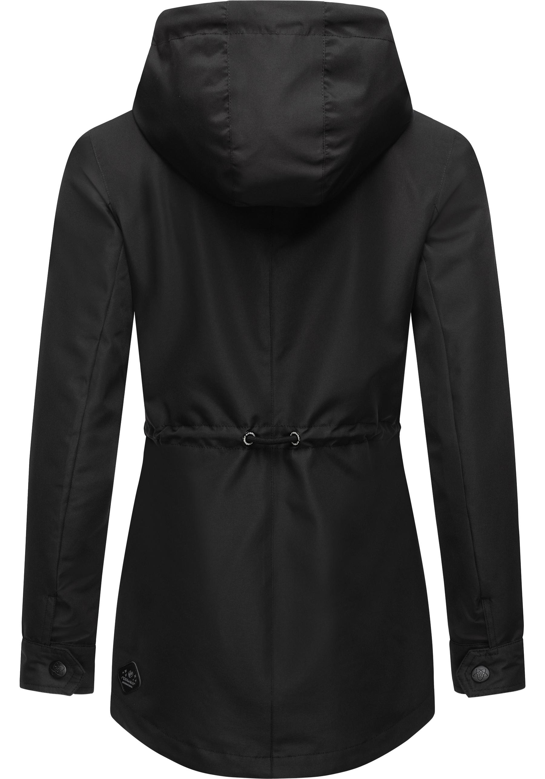 Ragwear Outdoorjacke »Monadis«, mit Kapuze, Leichte Damen Übergangsjacke mit wasserdichtem Obermaterial