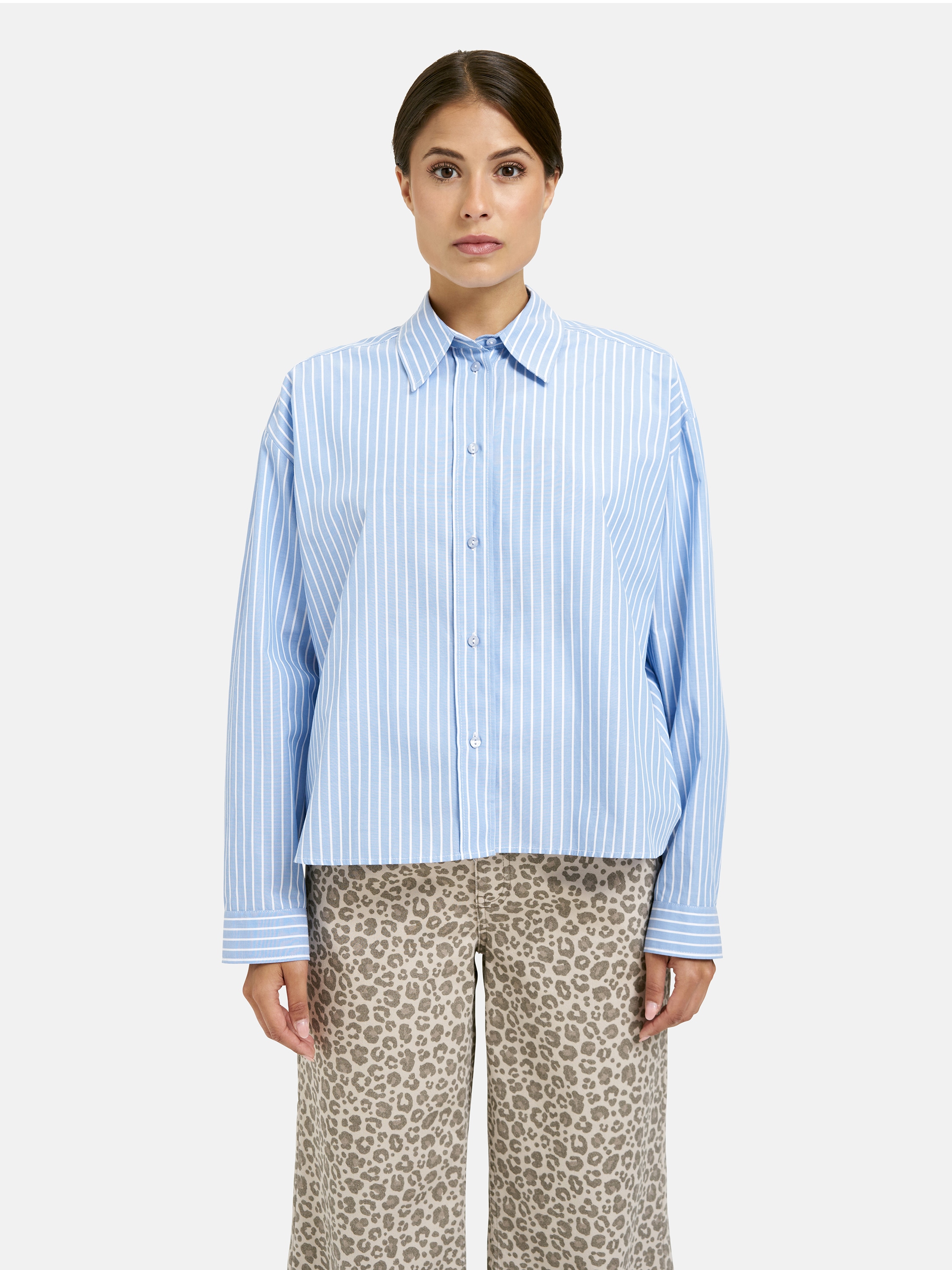 Milano Italy Langarmbluse aus Baumwolle günstig online kaufen