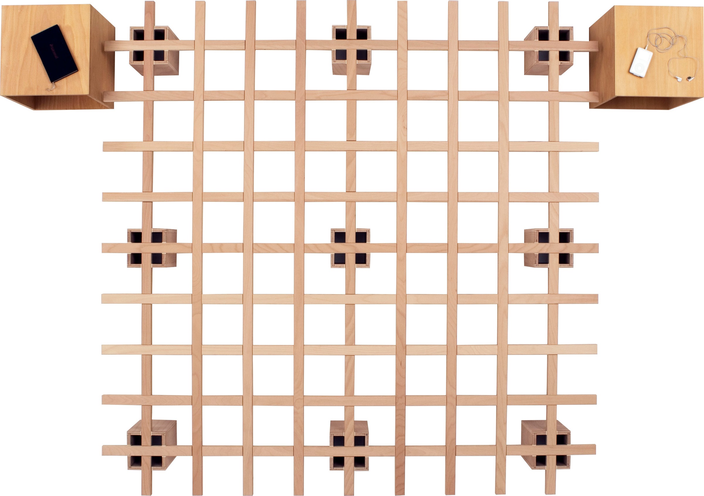 Tojo Beistelltisch »Tojo-cube«, aus Buche Multiplex, geölt, Maße (35/35/35 cm)