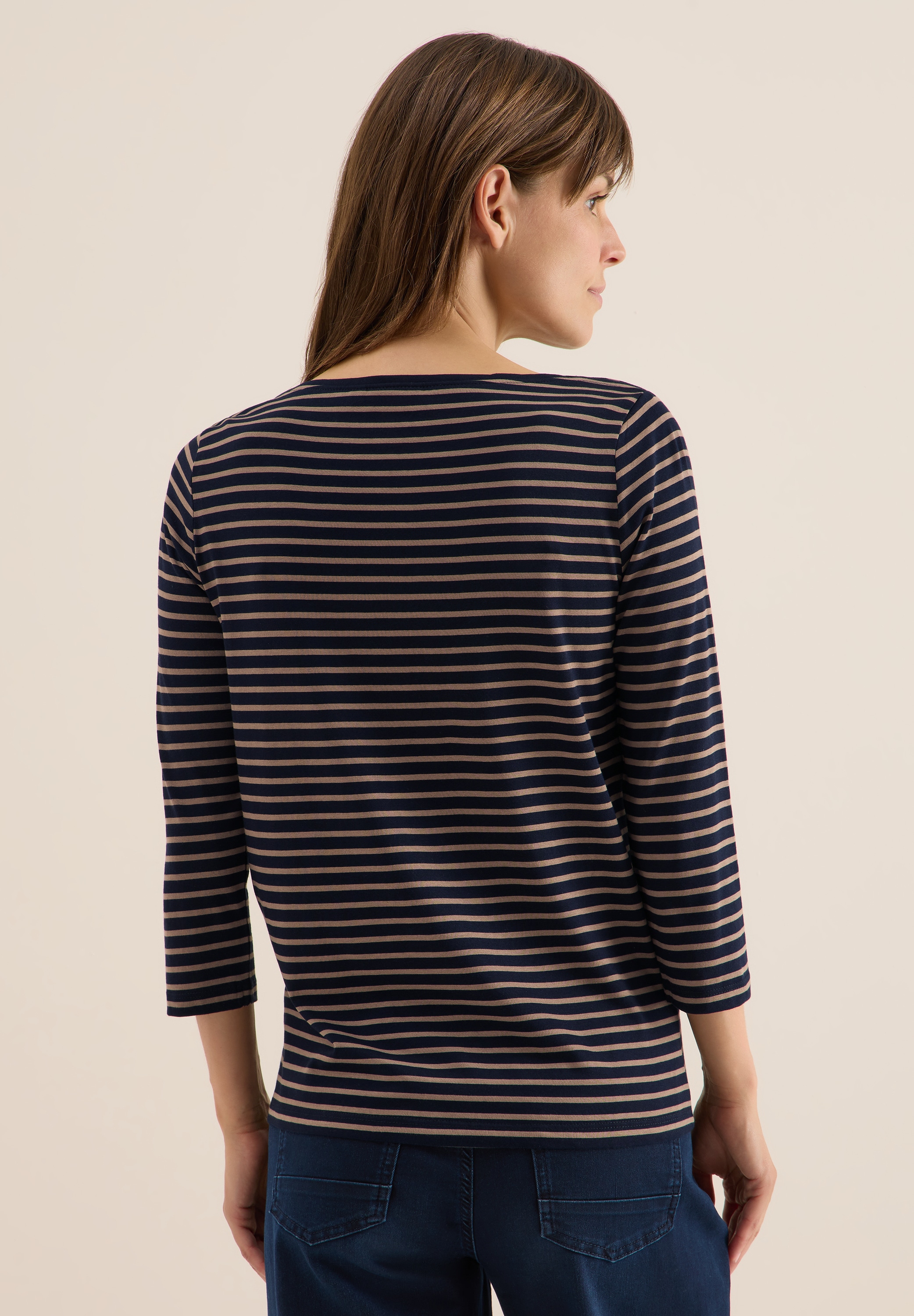 Cecil 3/4-Arm-Shirt, im soften Baumwoll-Mix