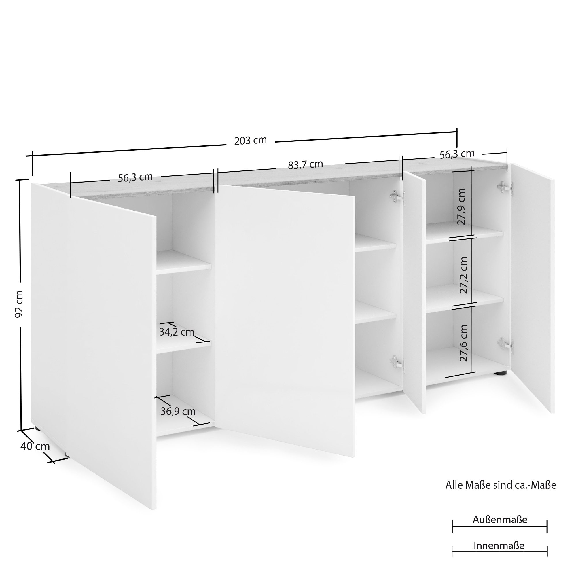 KITALY St.) Sideboard (1 »RUMBA«, | BAUR