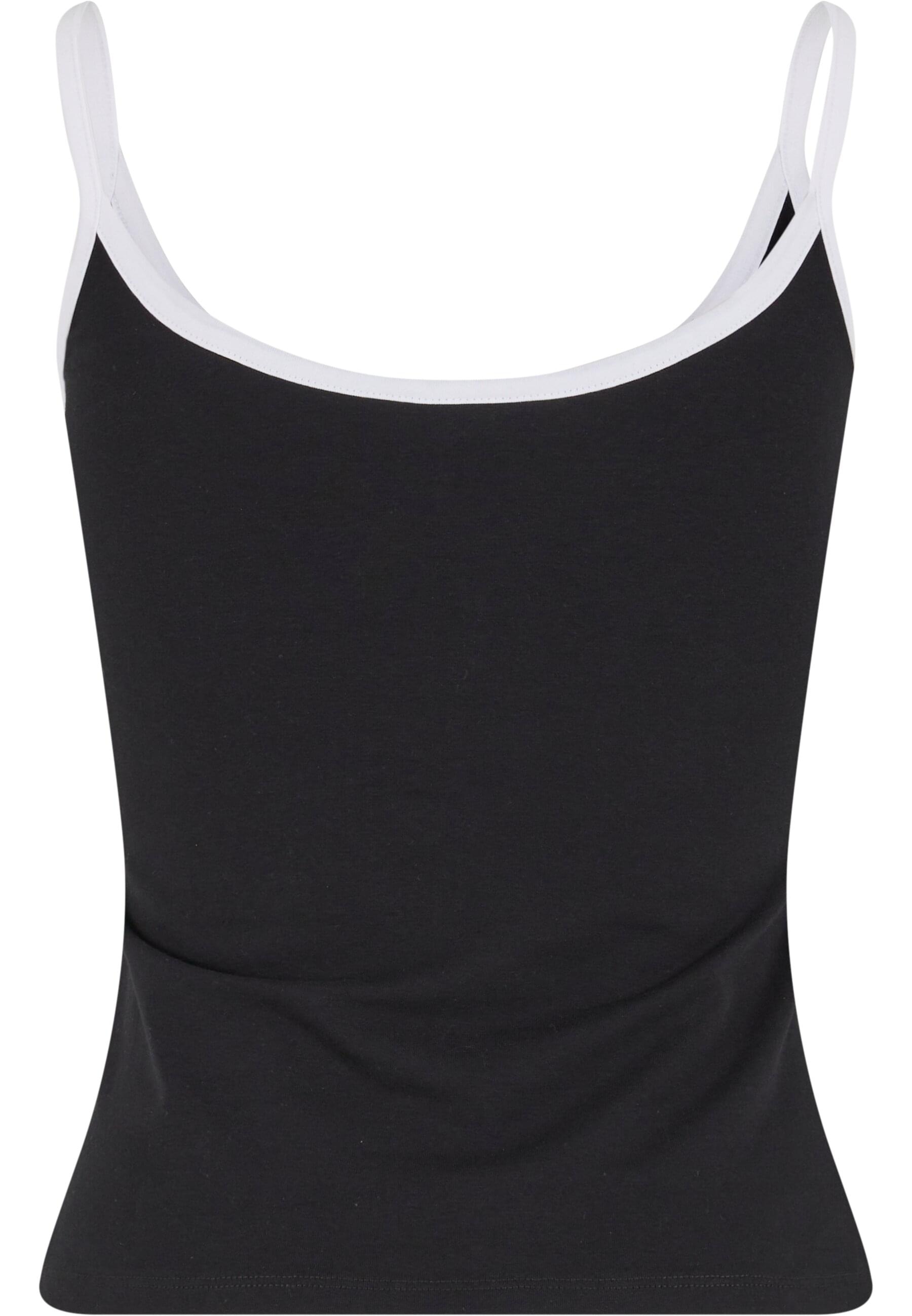 URBAN CLASSICS Muskelshirt »Urban Classics Ladies Contrast Basic Top 2-Pack«, (1 tlg.)