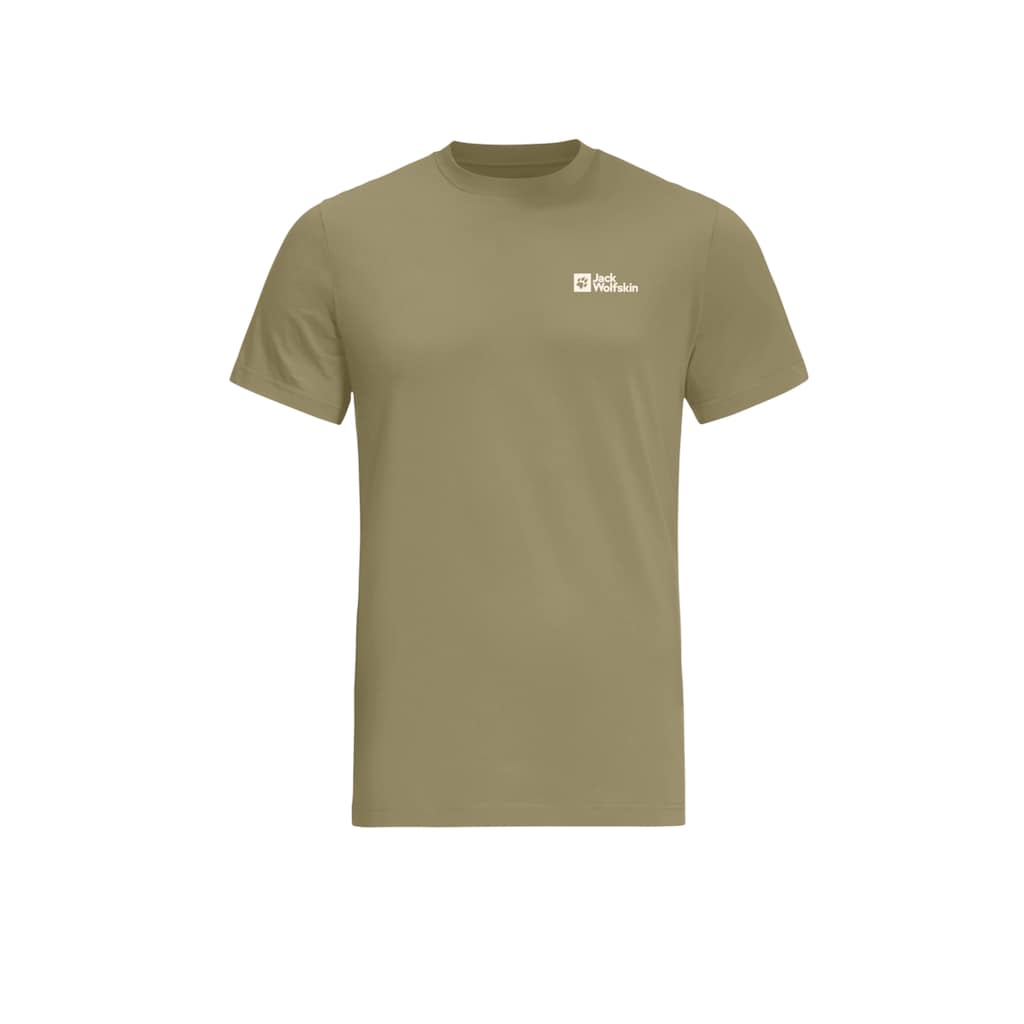 Jack Wolfskin T-Shirt »ESSENTIAL T M«, weiches, klassisches T-Shirt aus atmungsaktiver Bio-Baumwolle