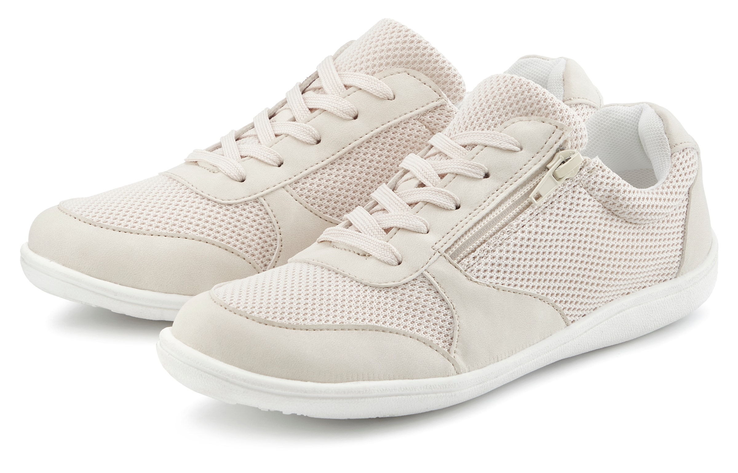 Vivance Sneaker "Schnürhalbschuh, Freizeitschuh,", mit Reißverschluss, ultr günstig online kaufen