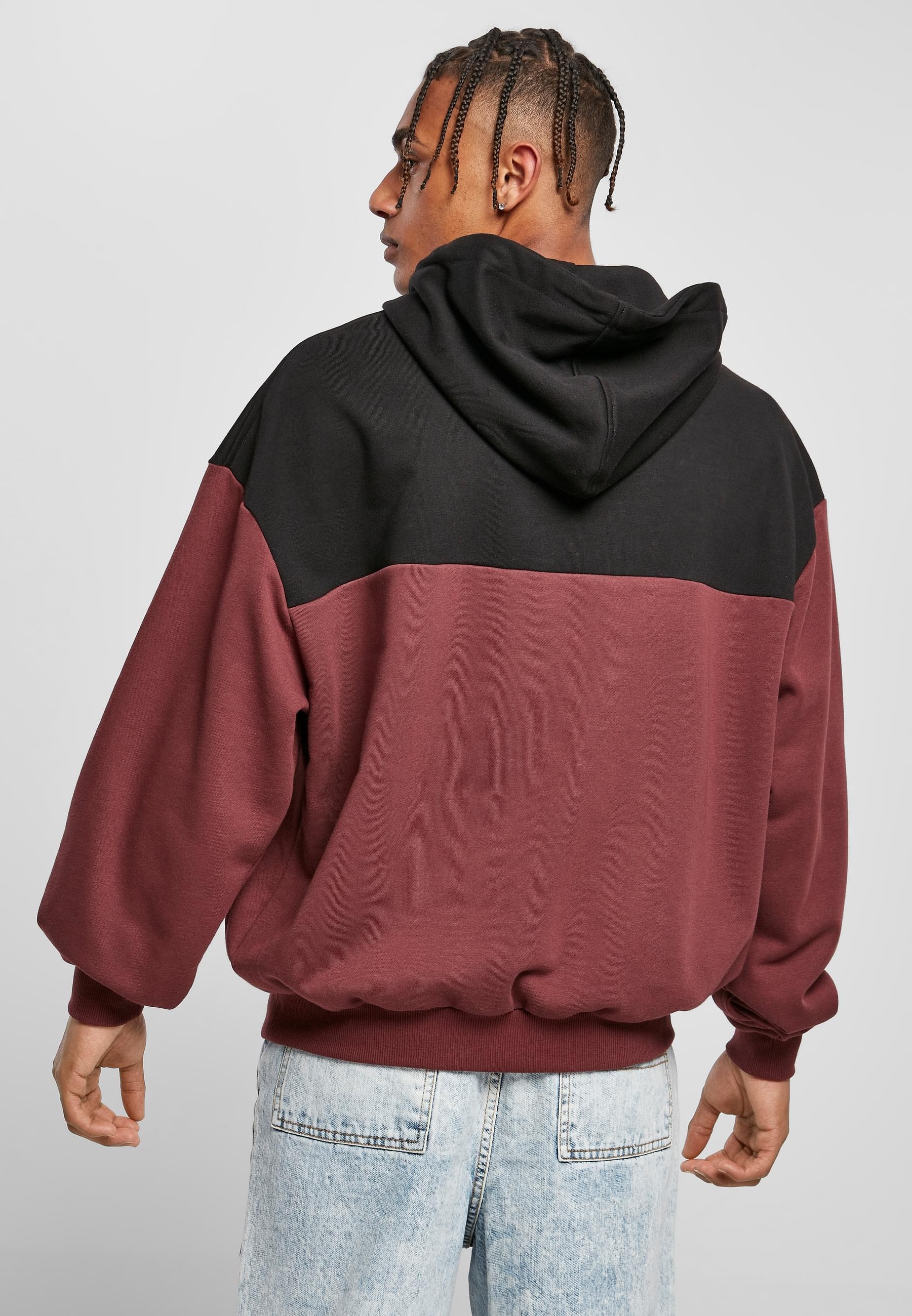 URBAN CLASSICS Sweatshirt »Urban Classics Herren Upper Block Hoody«, (1 tlg.)