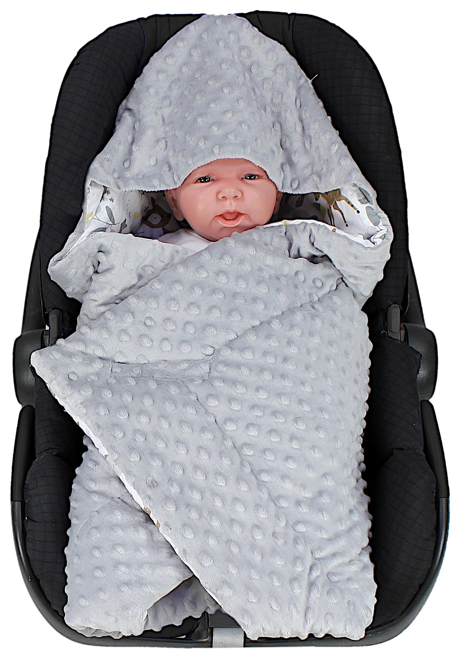 TupTam Wohndecke »Einschlagdecke Baby Winter Einschlagdecke für Babyschale Wattiert«