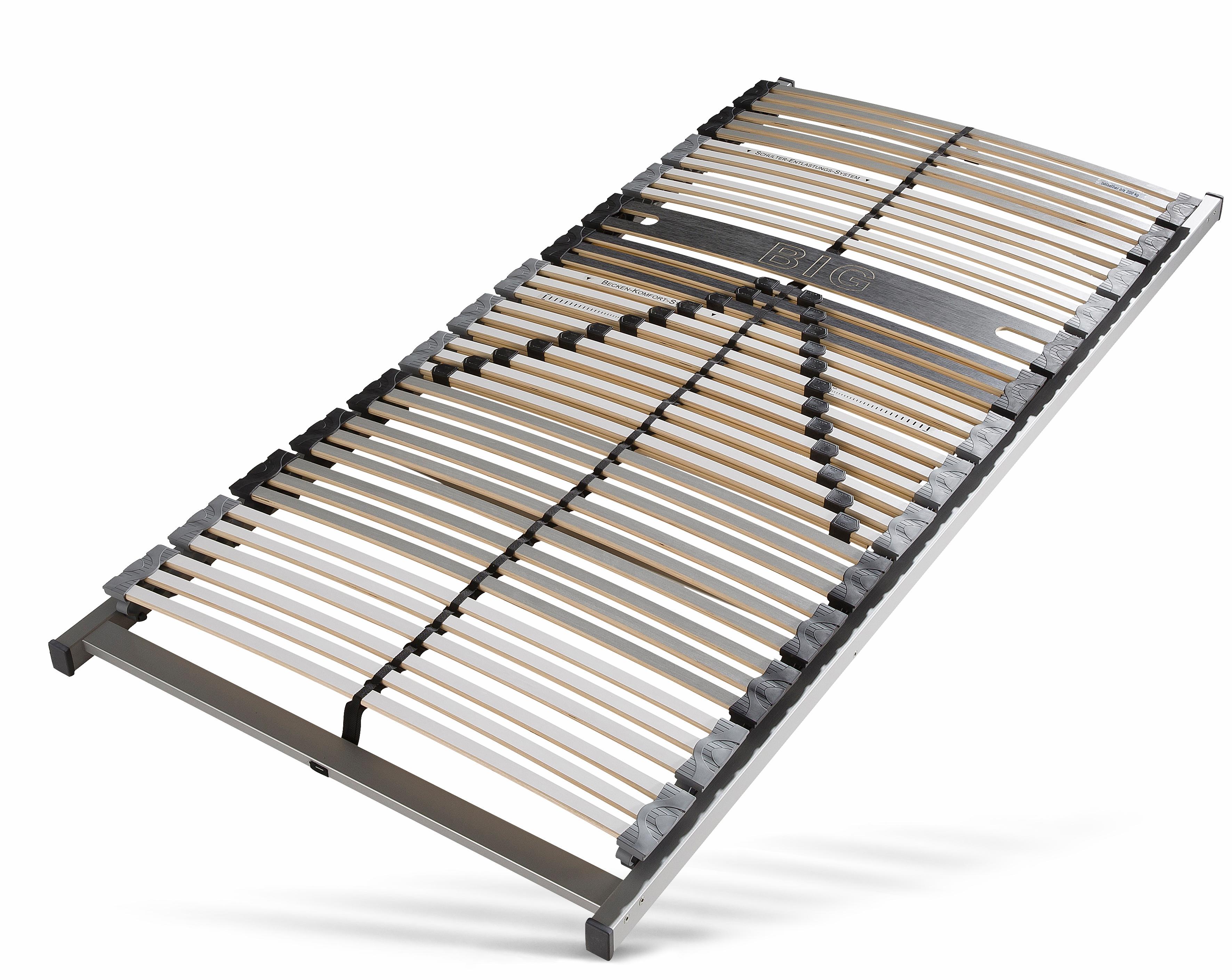 Lattenrost BECO, B:140cm H:7,5cm L:200cm, schwarz-weiß, Lattenroste, "Big-Stabil & Fest NV", für schwergewichtige Personen (bis 180 kg)