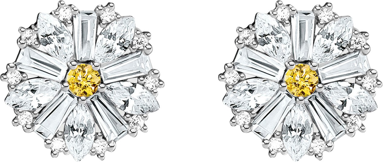 THOMAS SABO Paar Ohrstecker »Lovely Daisy Ohrstecker groß, H2169-051-4«, mit Zirkonia (synth.)