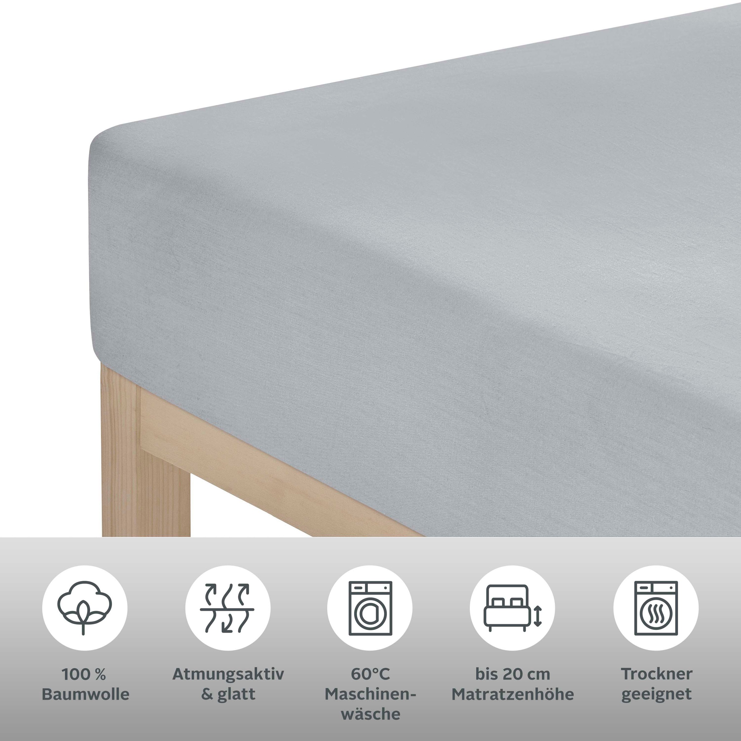 Thumbnail - Guido Maria Kretschmer Home&Living Spannbettlaken "Mila 2 in Gr. 90x200, 140x200 oder 180x200 cm" Mako Satin, Matratzen ...