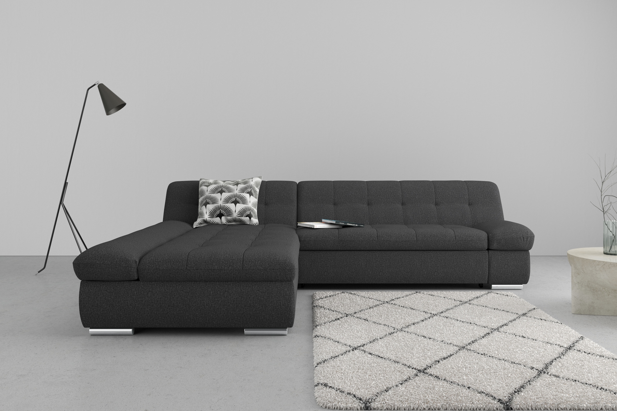 DOMO collection Ecksofa »Mona L-Form«, wahlweise mit Bettfunktion